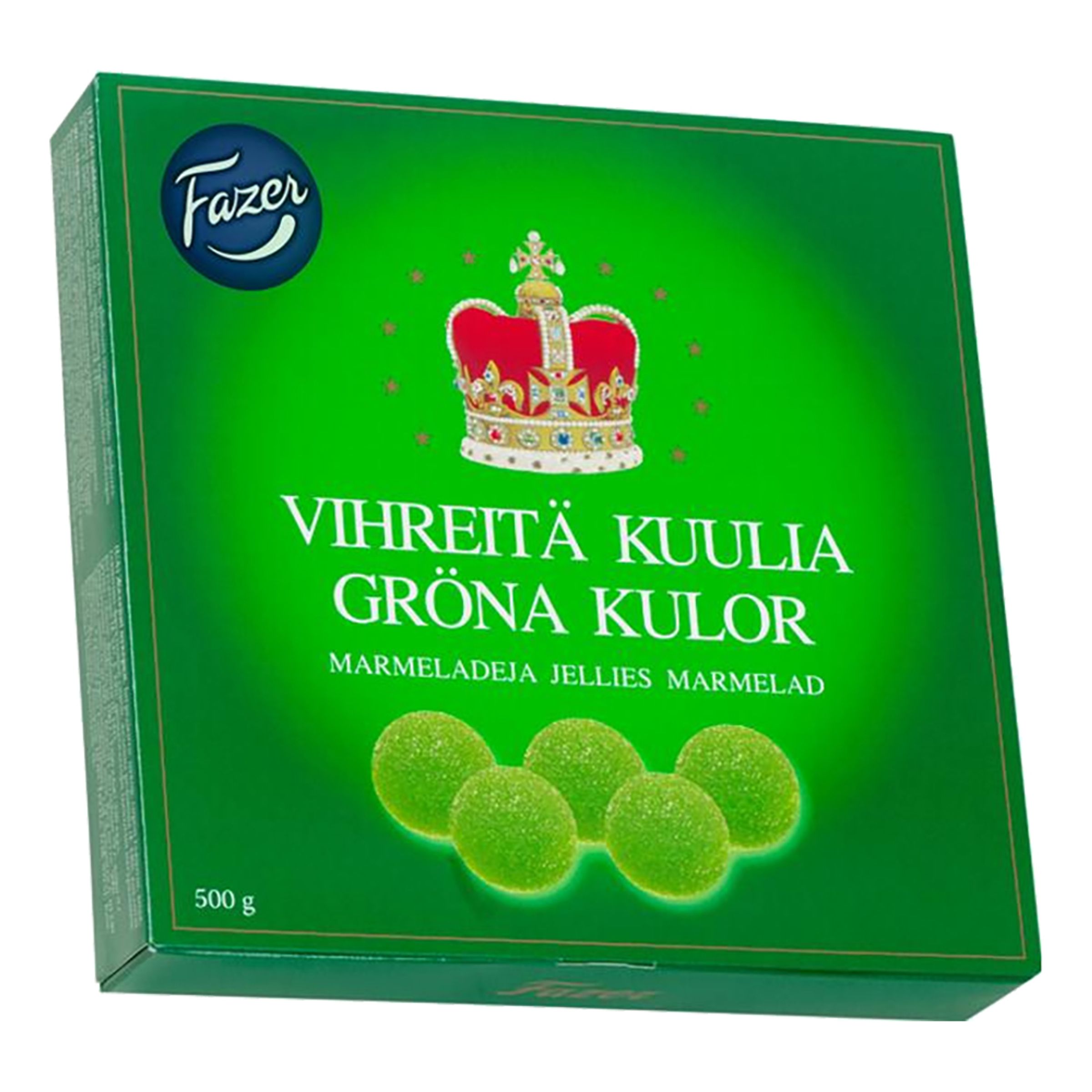 Fazer Grønne Kugler Æske - 500 g