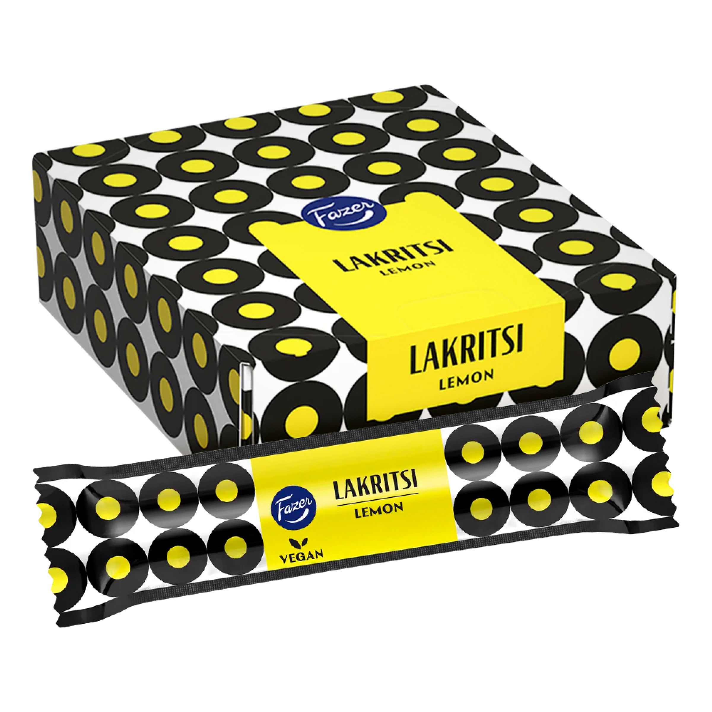 Fazer Lakritsi Lemon Stang Økonomipakke - 30 x 20 g