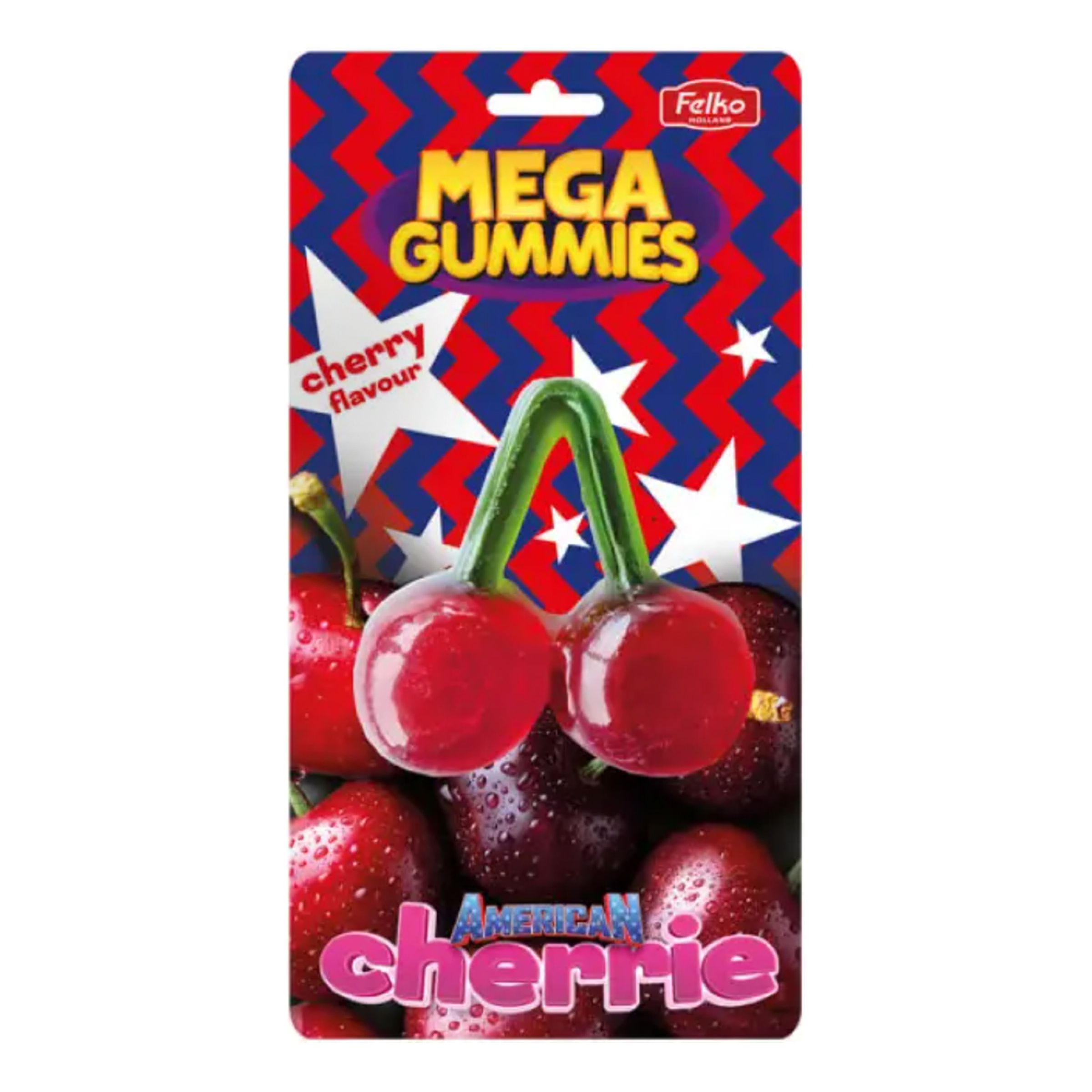Felko Mega Gummies American Cherry - 120 g | Hem - Godis & Läsk - Godis - Amerikanskt Godis | Maskeradspecialisten