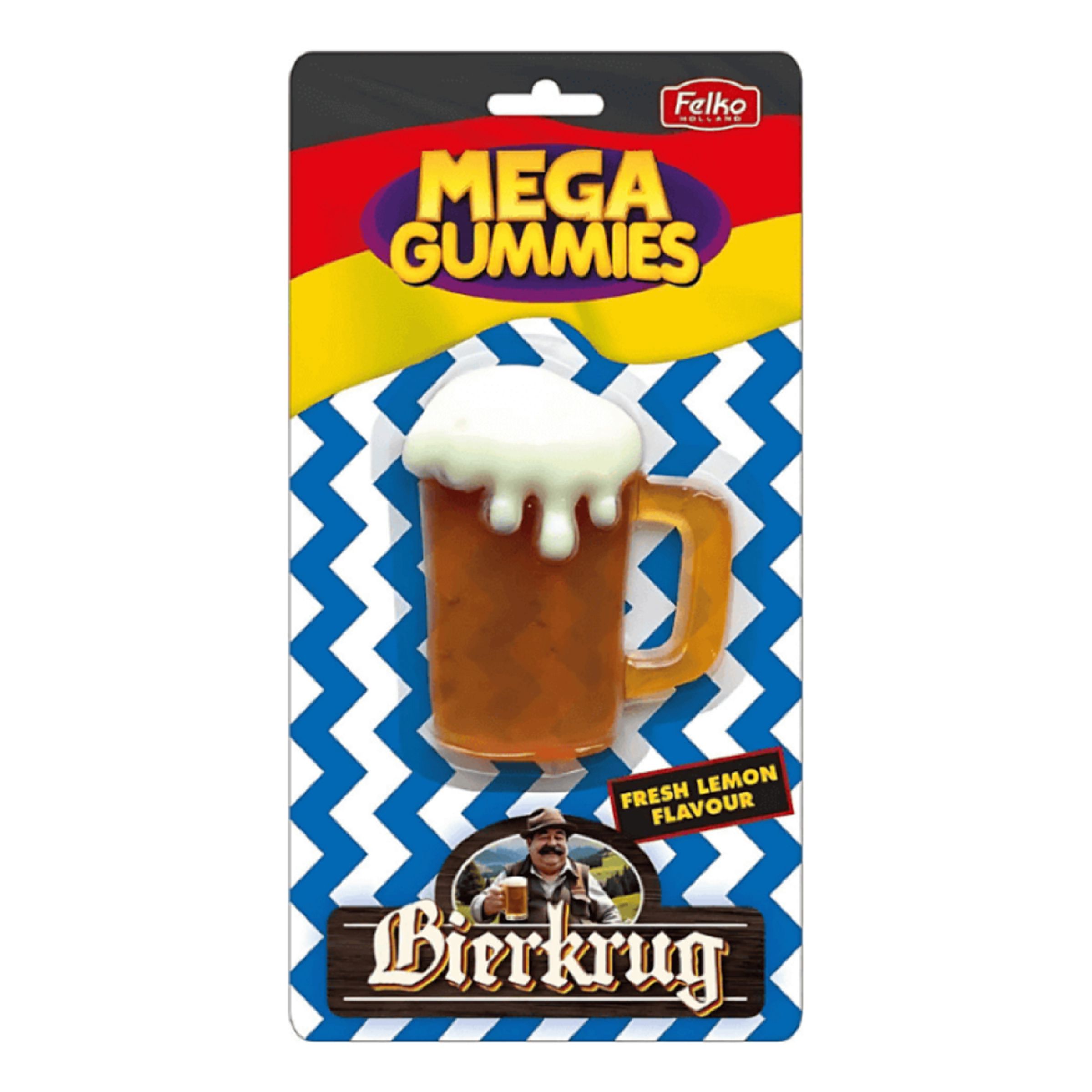 Felko Mega Gummies German Beer - 120 g | Hem - Teman - Högtider - Oktoberfest | Pryloteket