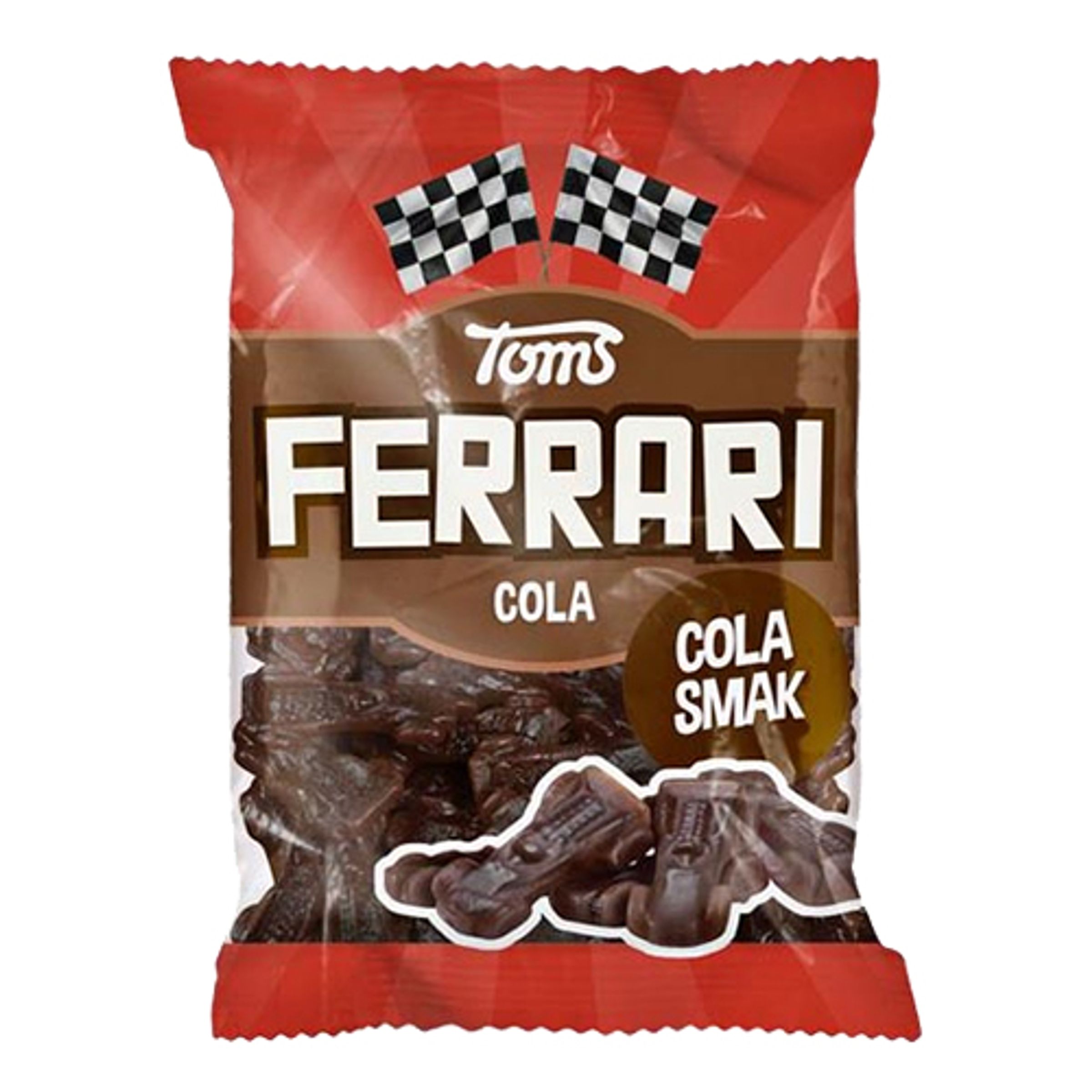 Toms Ferrari Cola Påse - 120 gram | Hem - Godis & Läsk - Godis - Retrogodis | Pryloteket