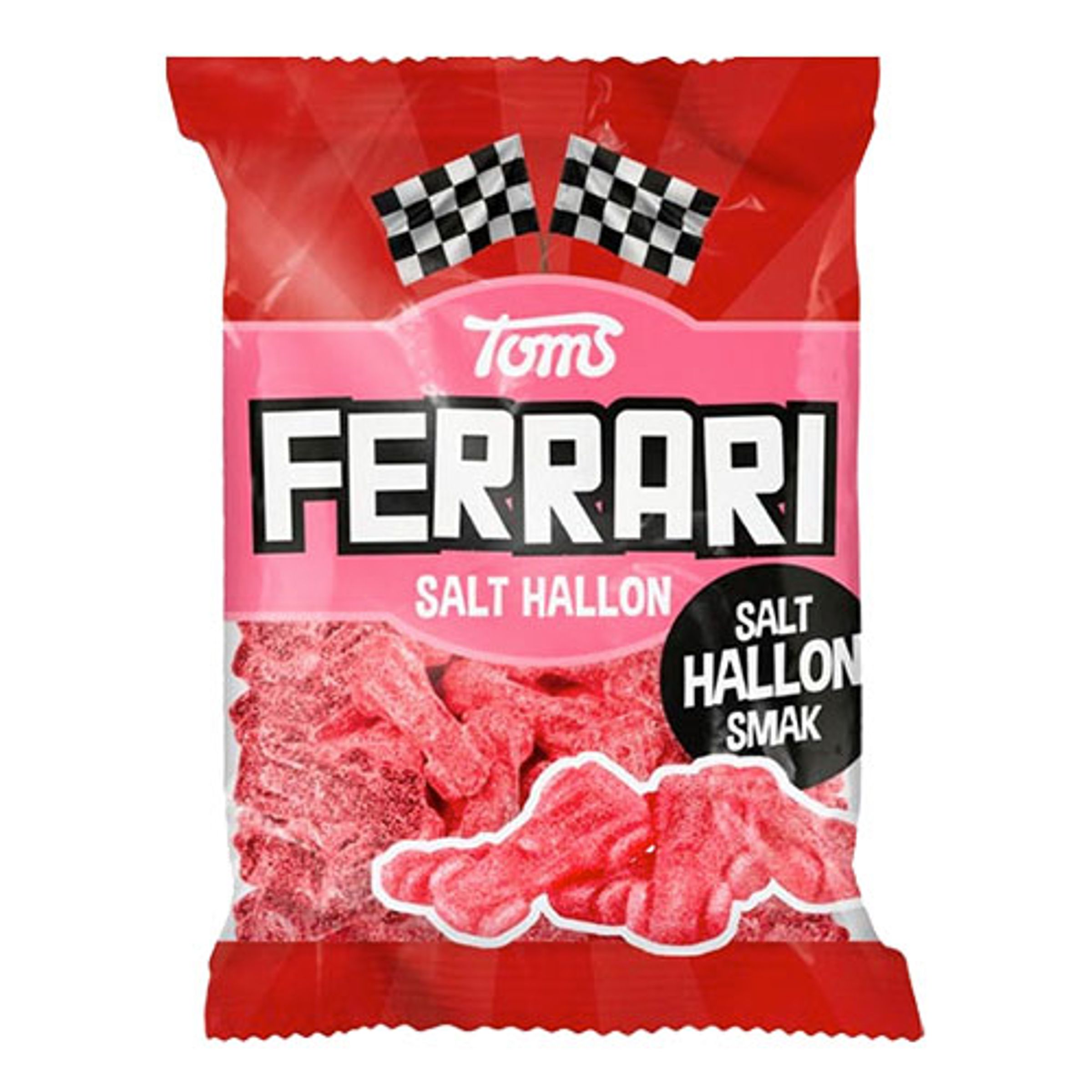 Toms Ferrari Salt Hallon Påse - 120 gram | Hem - Godis & Läsk - Godis - Godispåsar | Pryloteket