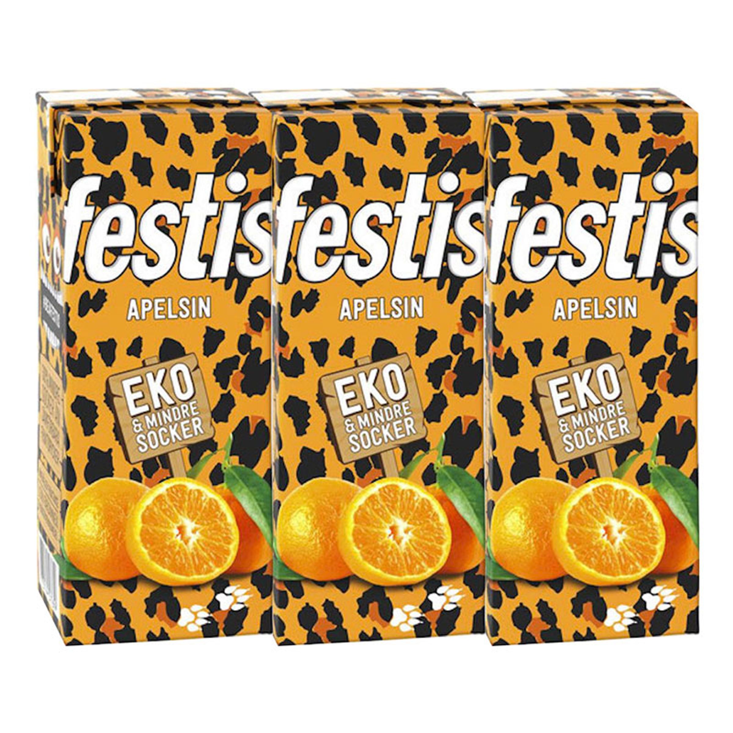 Juice Appelsin Økologisk - 3 x 200 ml