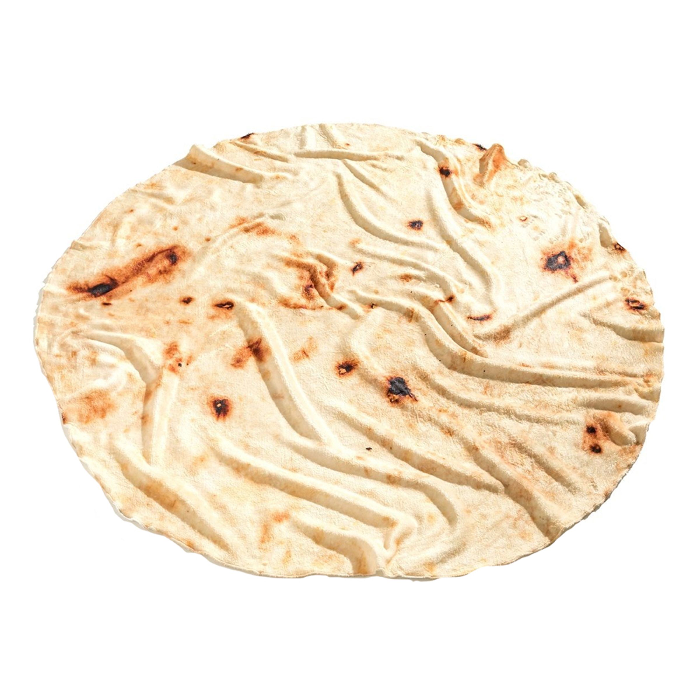 Tæppe Tortillabrød - 120 cm