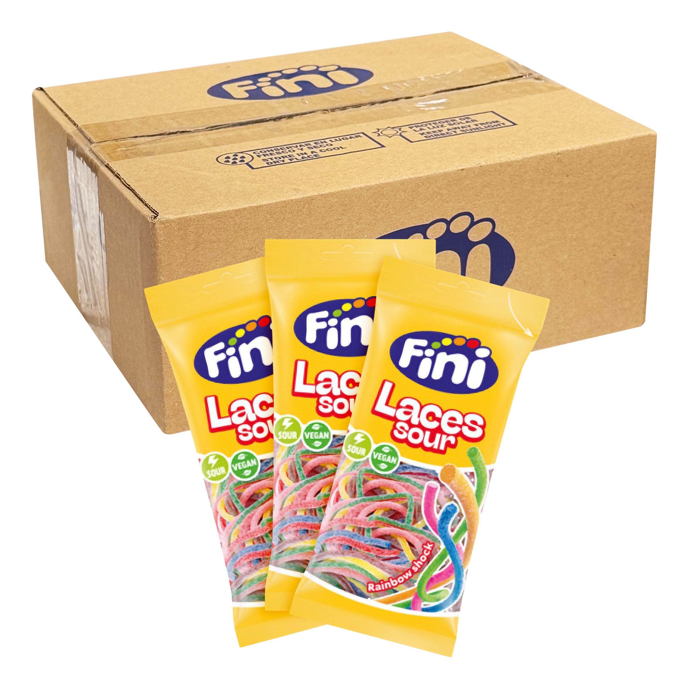 Fini Laces Sour Økonomipakke - 12 x 75 g