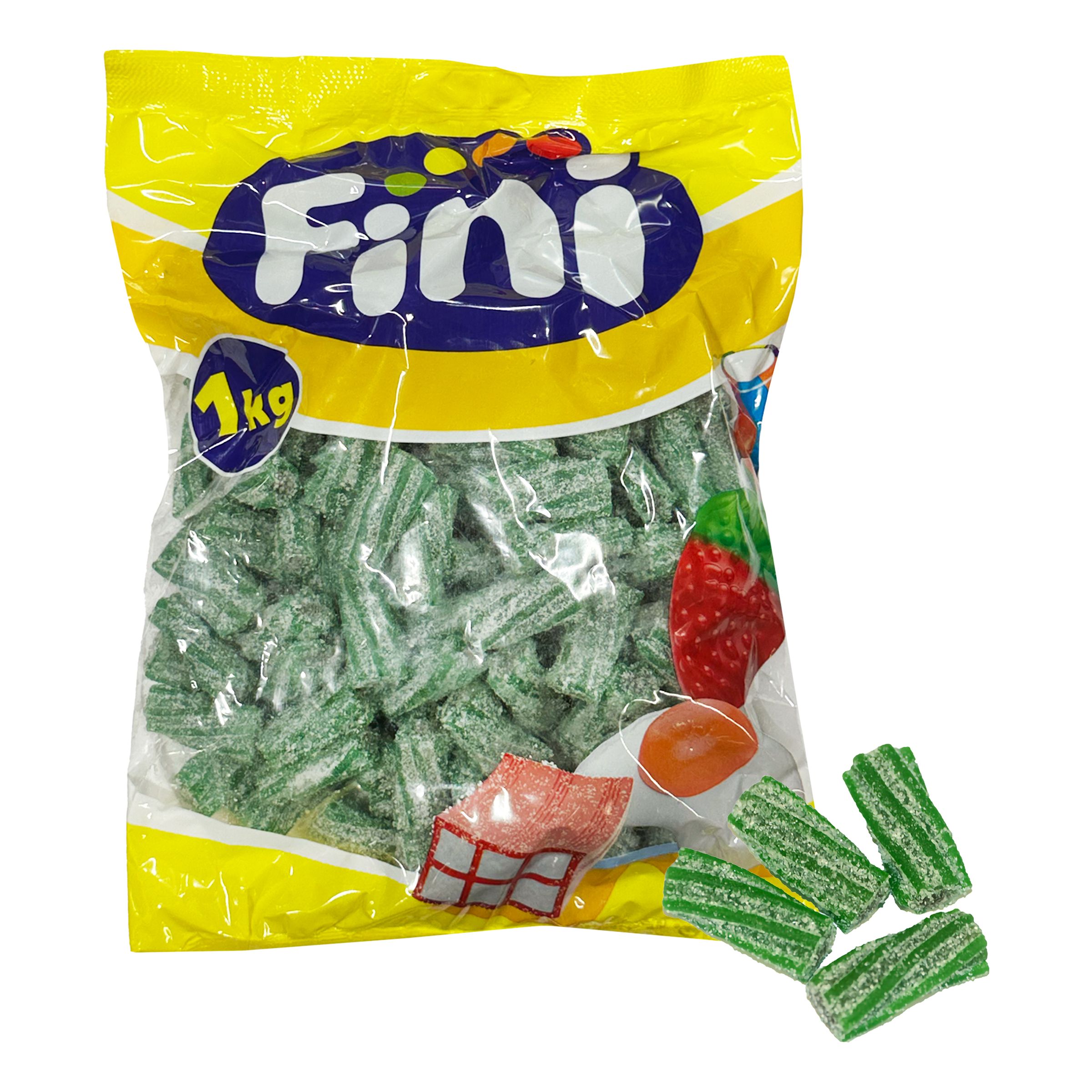 Fini Sura Melontwistar Storpack - 1 kg | Hem - Godis & Läsk - Godis - Surt Godis | Pryloteket