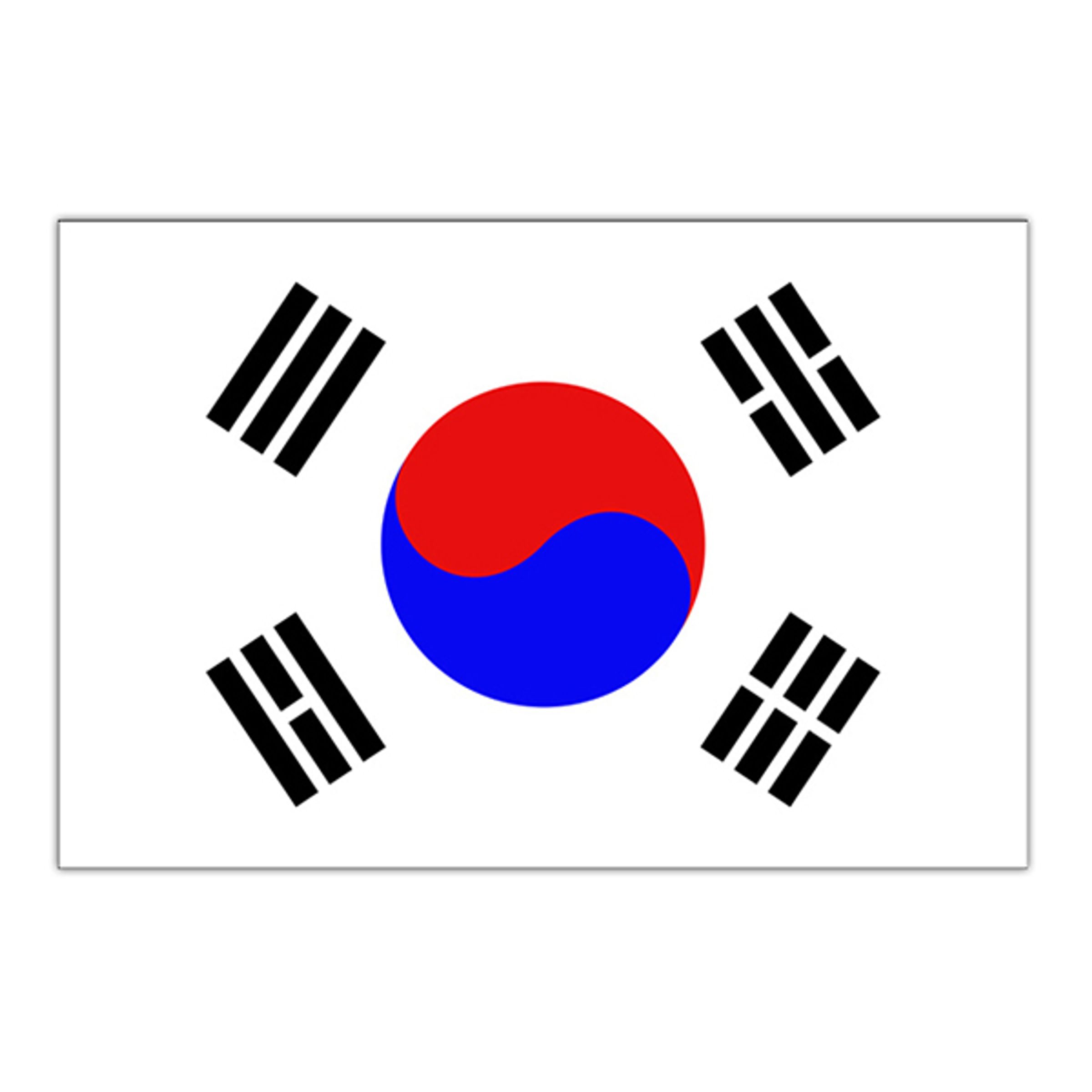 Flagga Sydkorea | Hem - Roliga Prylar - Hobby & Fritid - Supporterprylar | Pryloteket