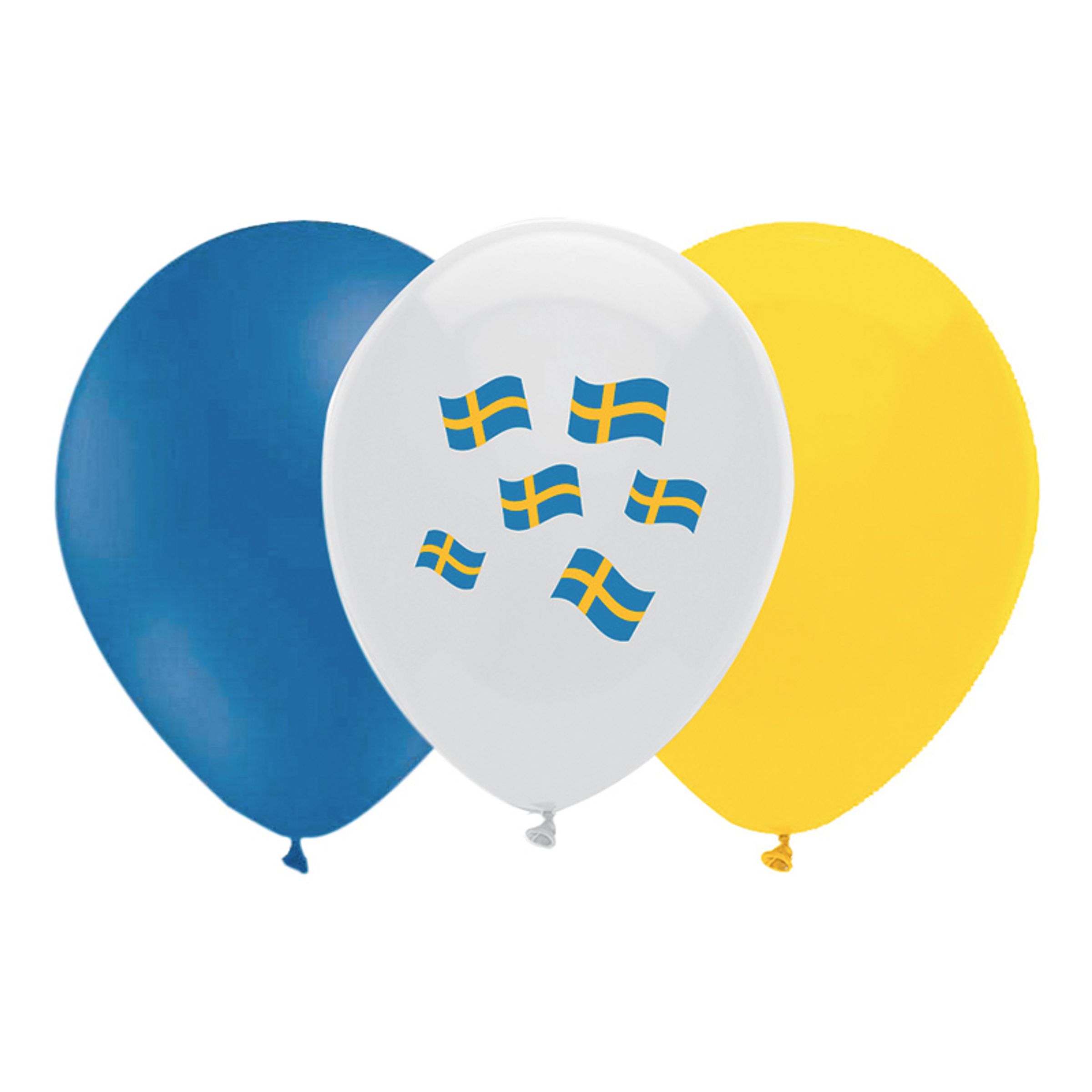 Flagballoner Sverige - 10-stk