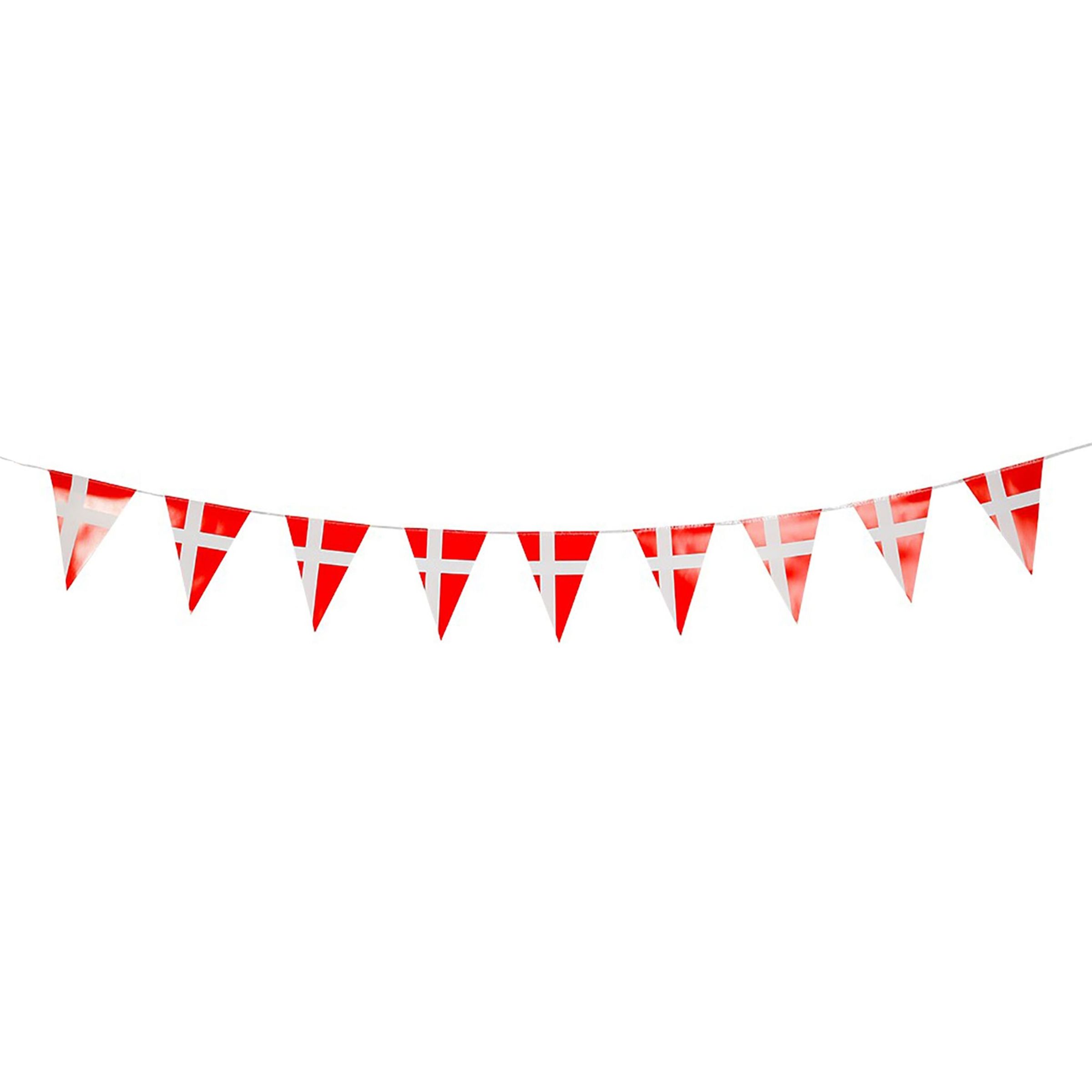 Guirlande Danske Flag - 3,6 m billede