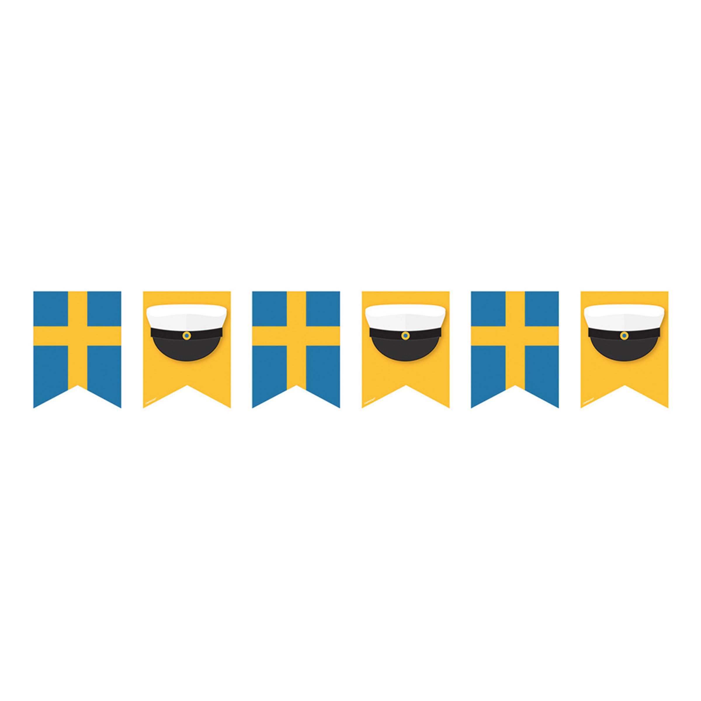 Vimpelgirlang Grattis till Studenten | Hem - Festartiklar - Festdekoration - Girlanger | Pryloteket