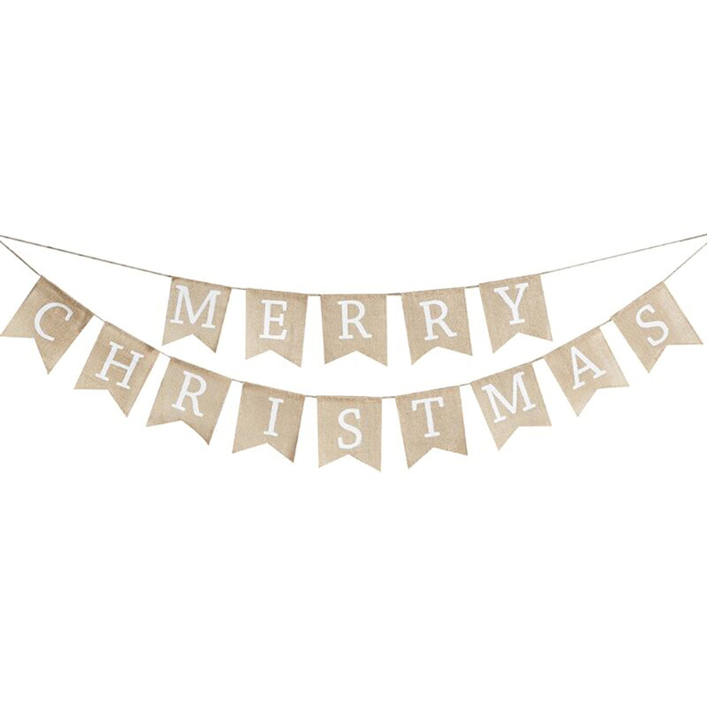 Vimpelguirlande Merry Christmas - 2,5 m