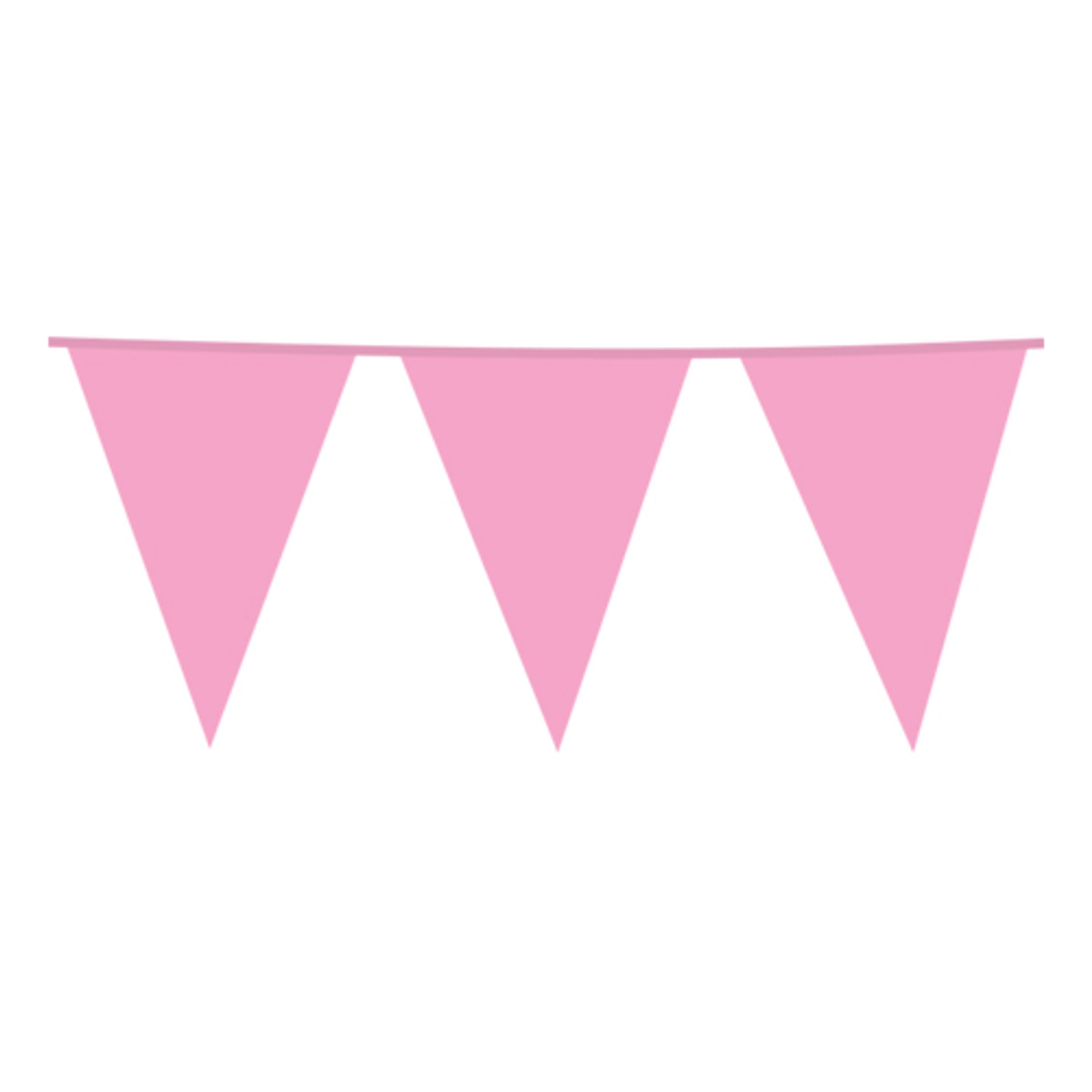 Vimpelgirlang Rosa Stor - 10 m | Hem - Festartiklar - Festdekoration - Girlanger | Pryloteket