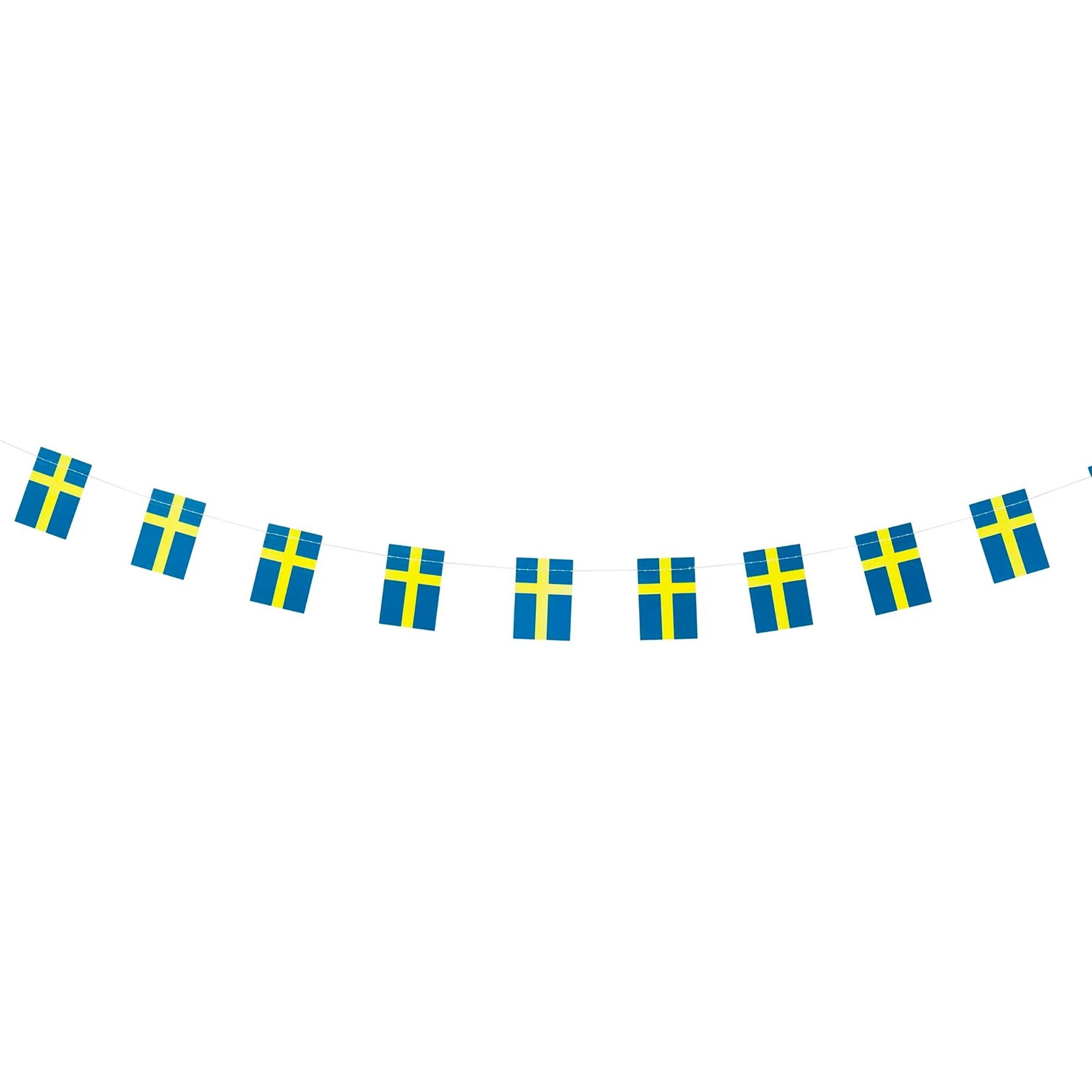Flagguirlande Sverige Mini