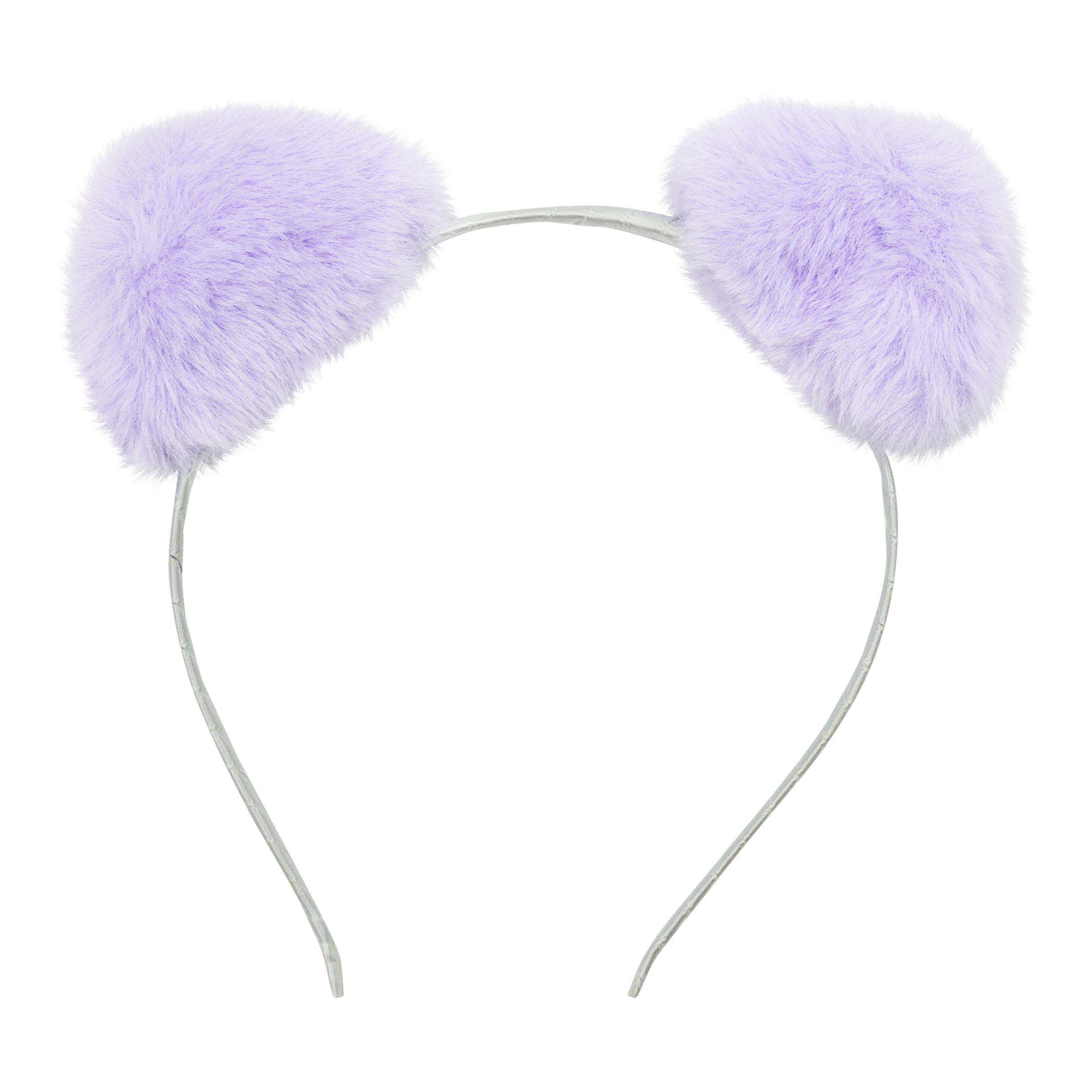 Fluffigt LED Diadem med Öron - Lila | Hem - Maskerad - Tillbehör - Maskeradaccessoarer | Maskeradspecialisten