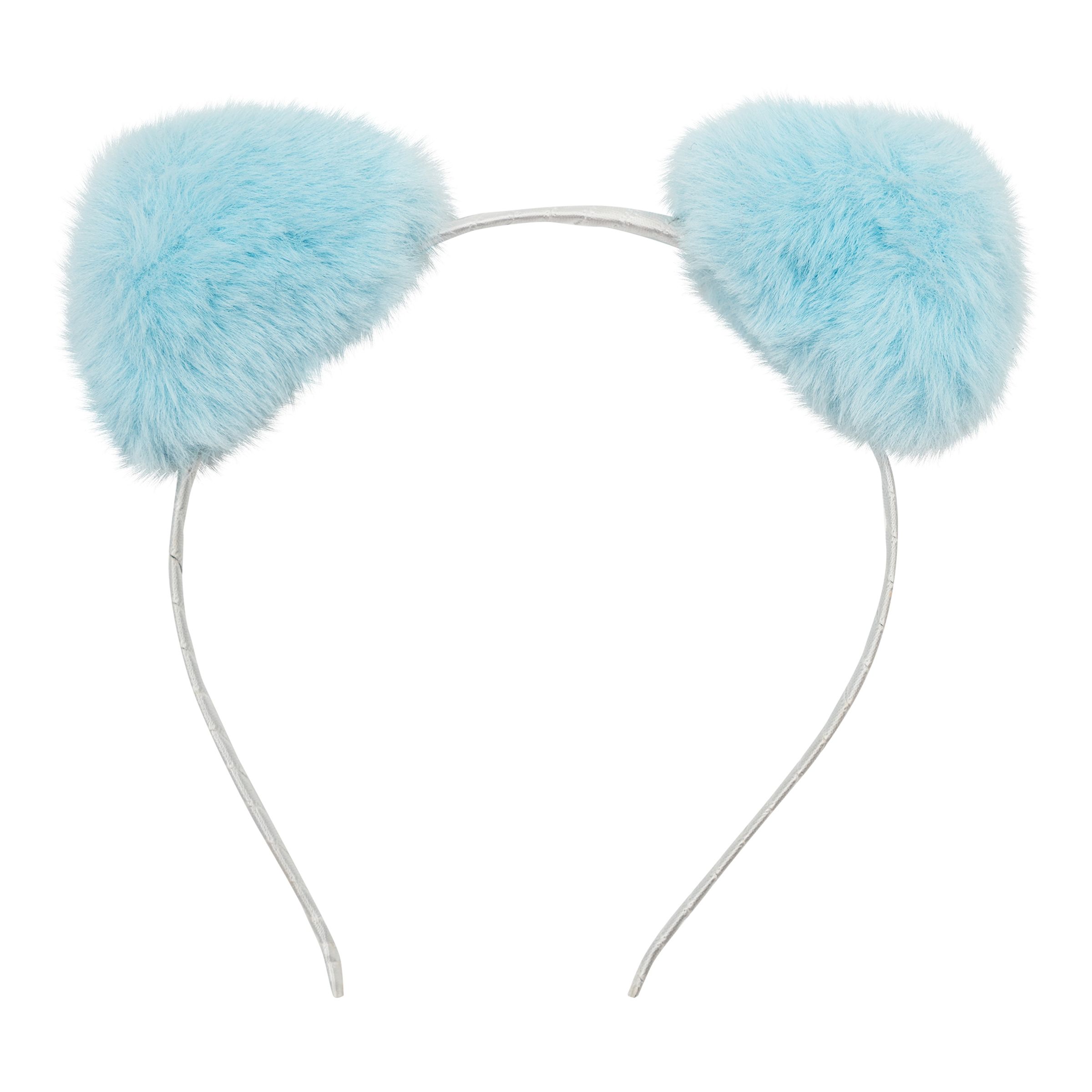 Fluffigt LED Diadem med Öron - Blå | Hem - Maskerad - Tillbehör - Maskeradaccessoarer | Maskeradspecialisten