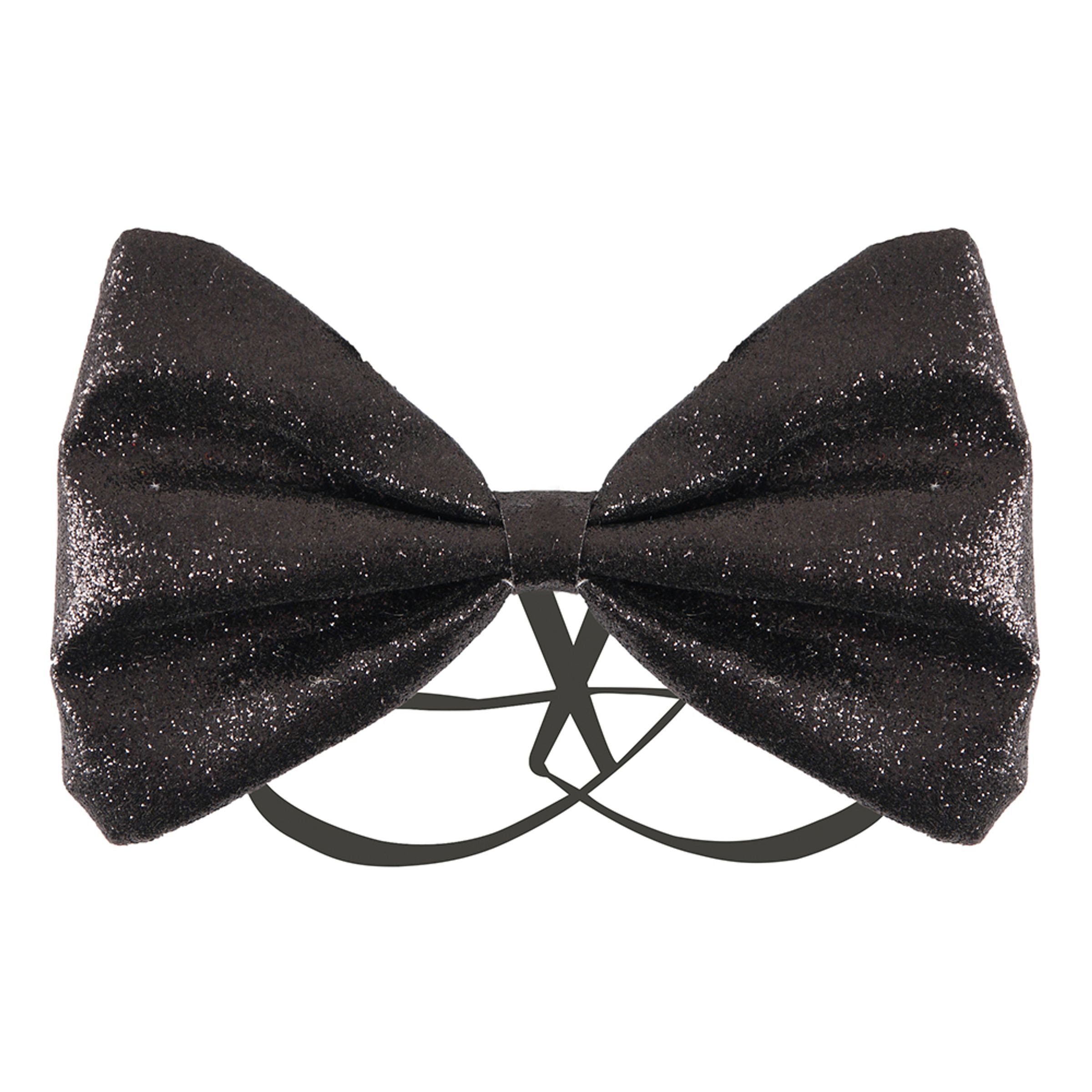 Fluga Glitter Svart | Hem - Maskerad - Tillbehör - Maskeradaccessoarer | Maskeradspecialisten