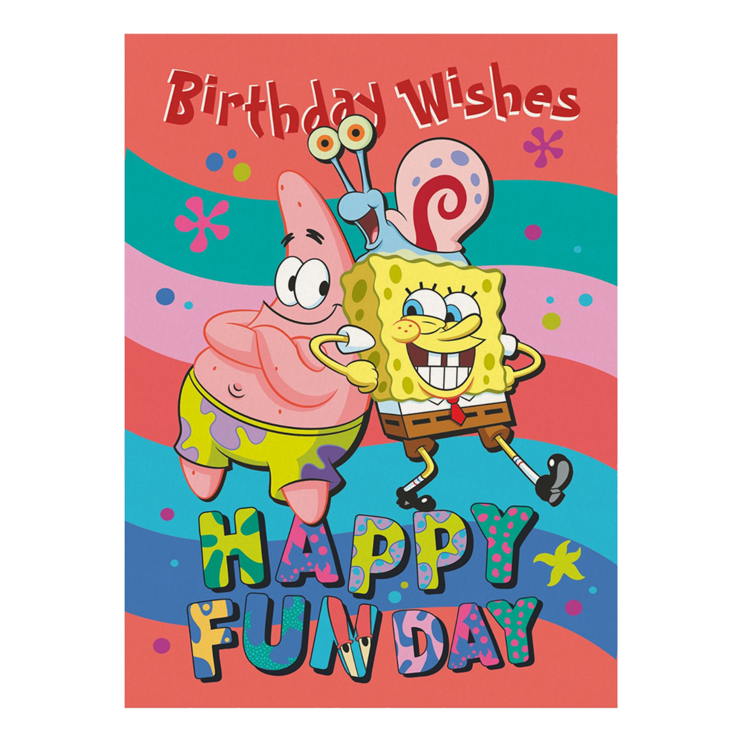 Fødselsdagskort SvampeBob Firkant