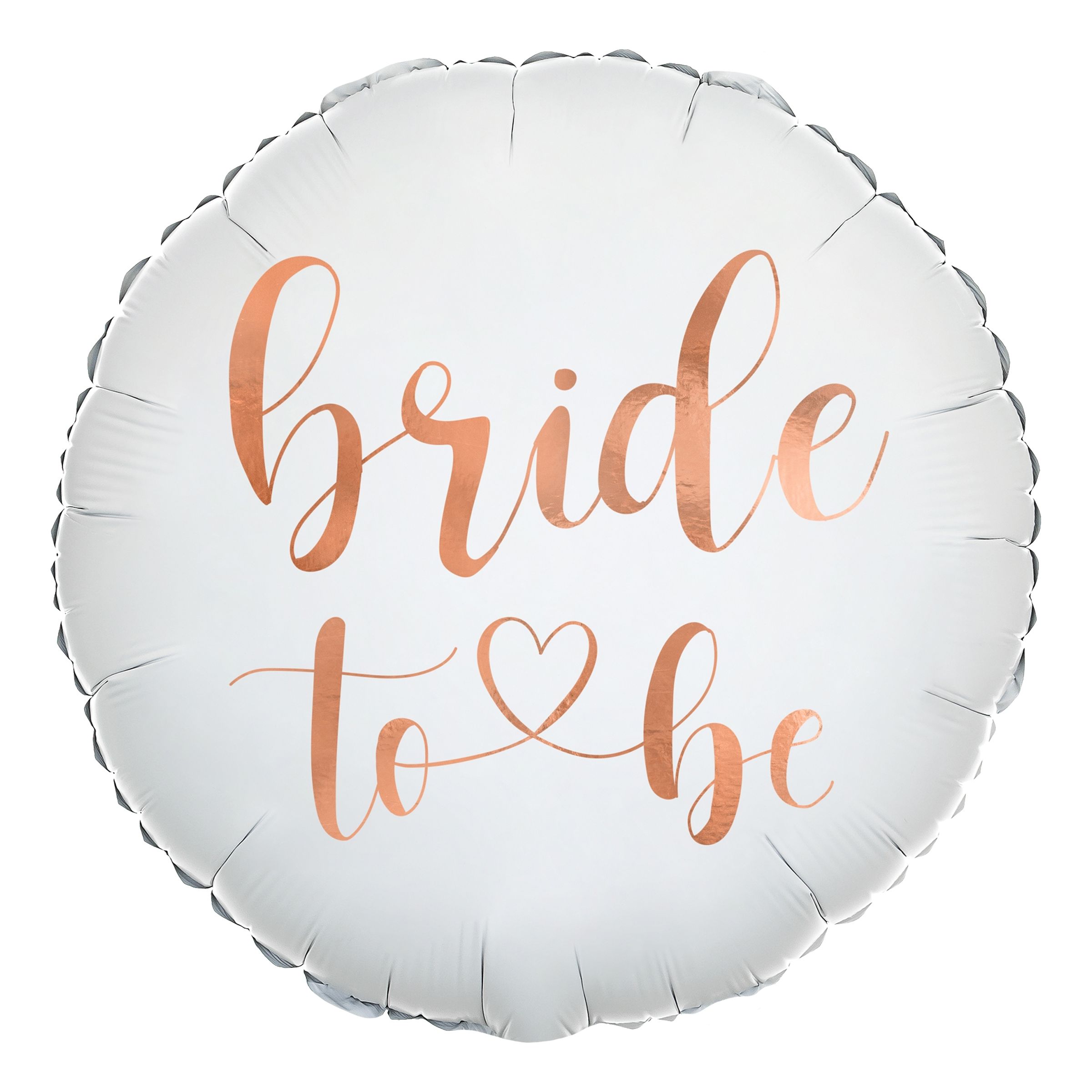 Folieballon Bride Rund Rosé