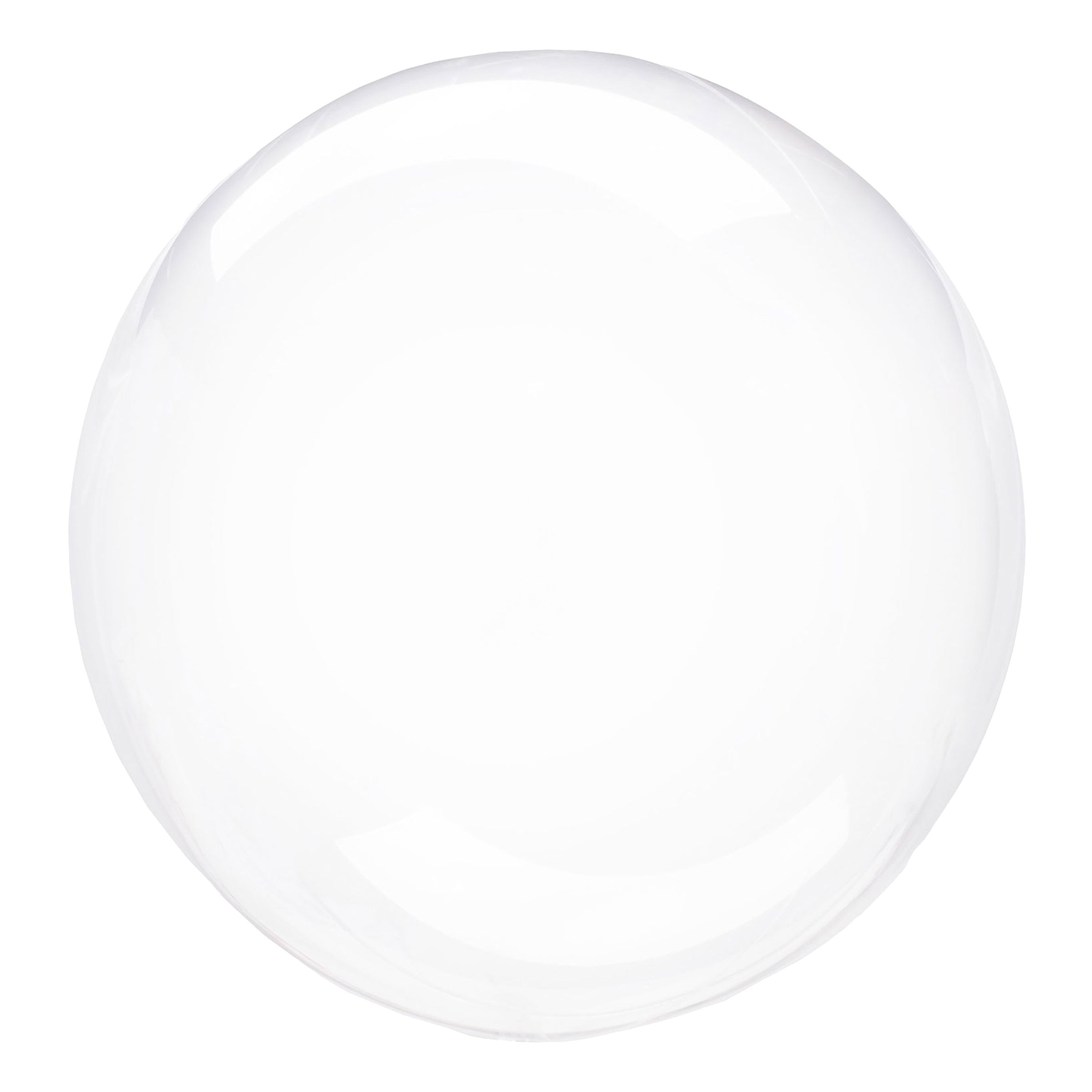 Folieballon Crystal Clear Rund Transparent