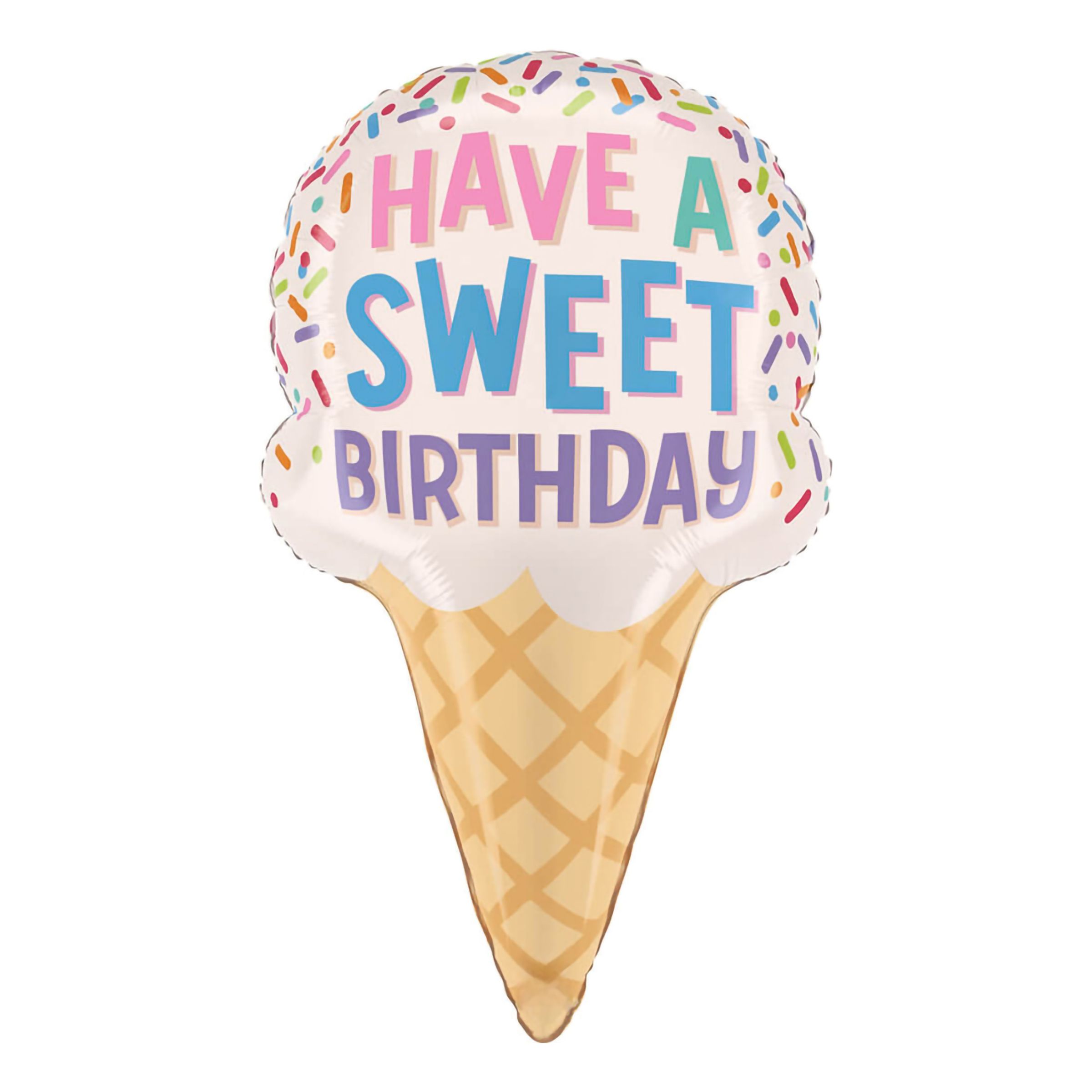 Folieballong Glasstrut Sweet Birthday | Hem - Festartiklar - Ballonger - Folieballonger | Pryloteket