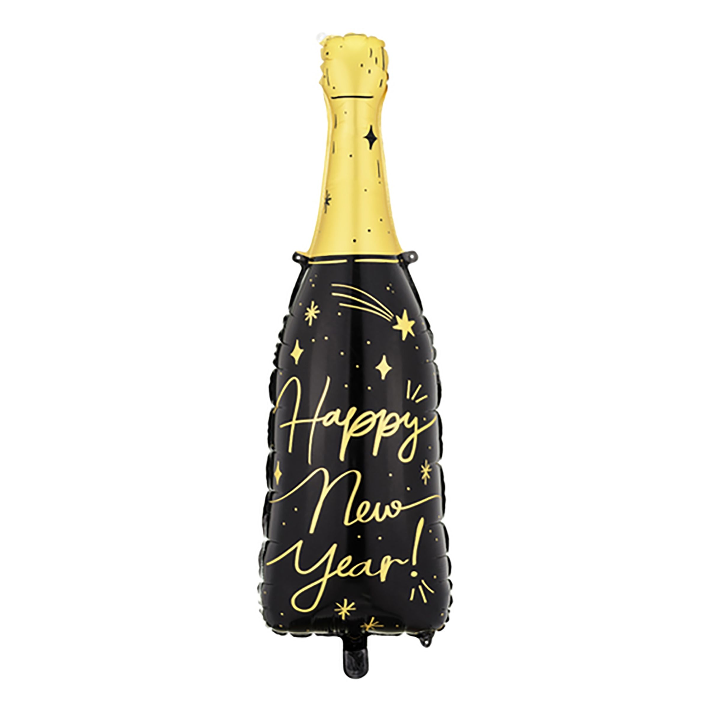 Folieballon Happy New Year Champagneflaske