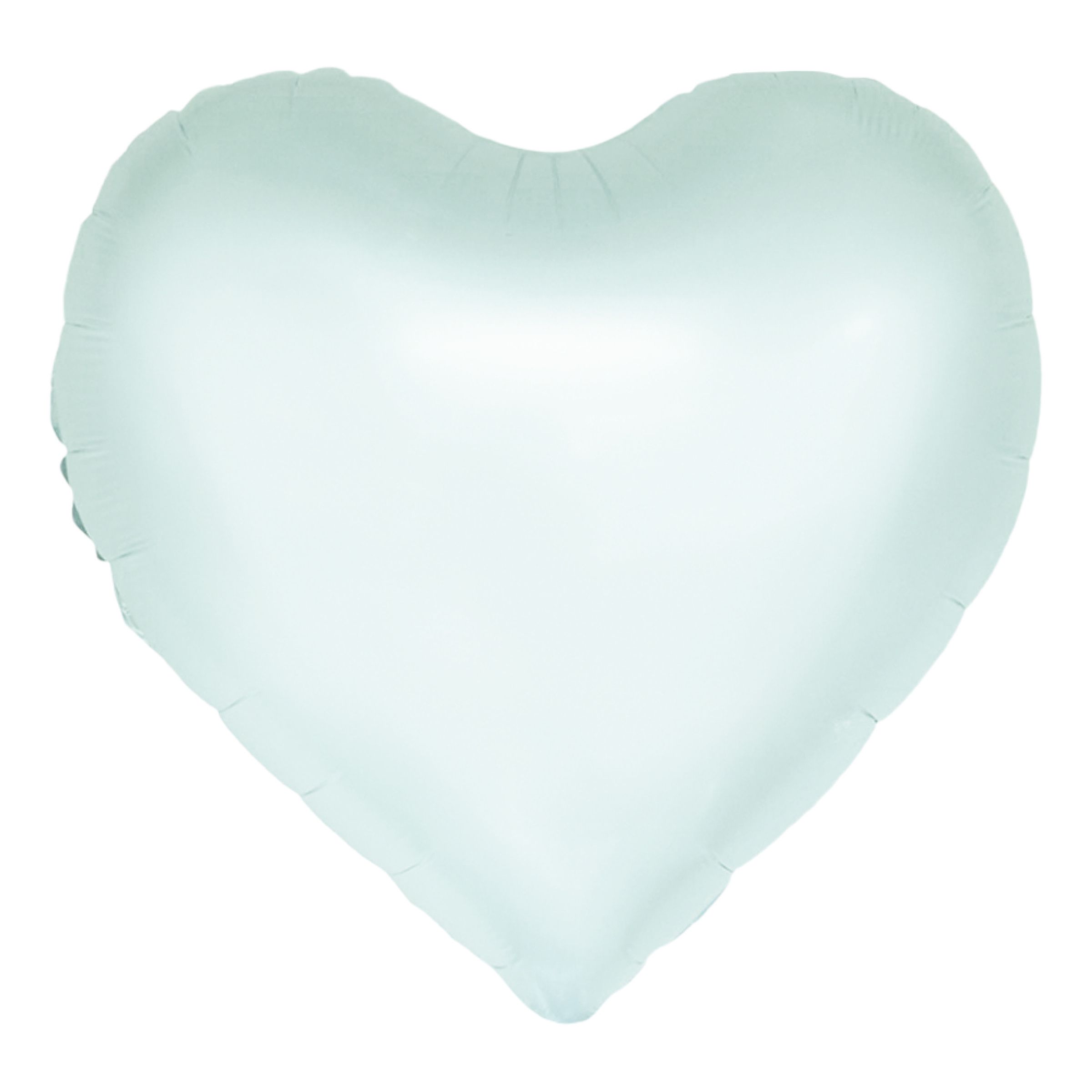Folieballon Hjerte Grøn Pastel Vandfarve
