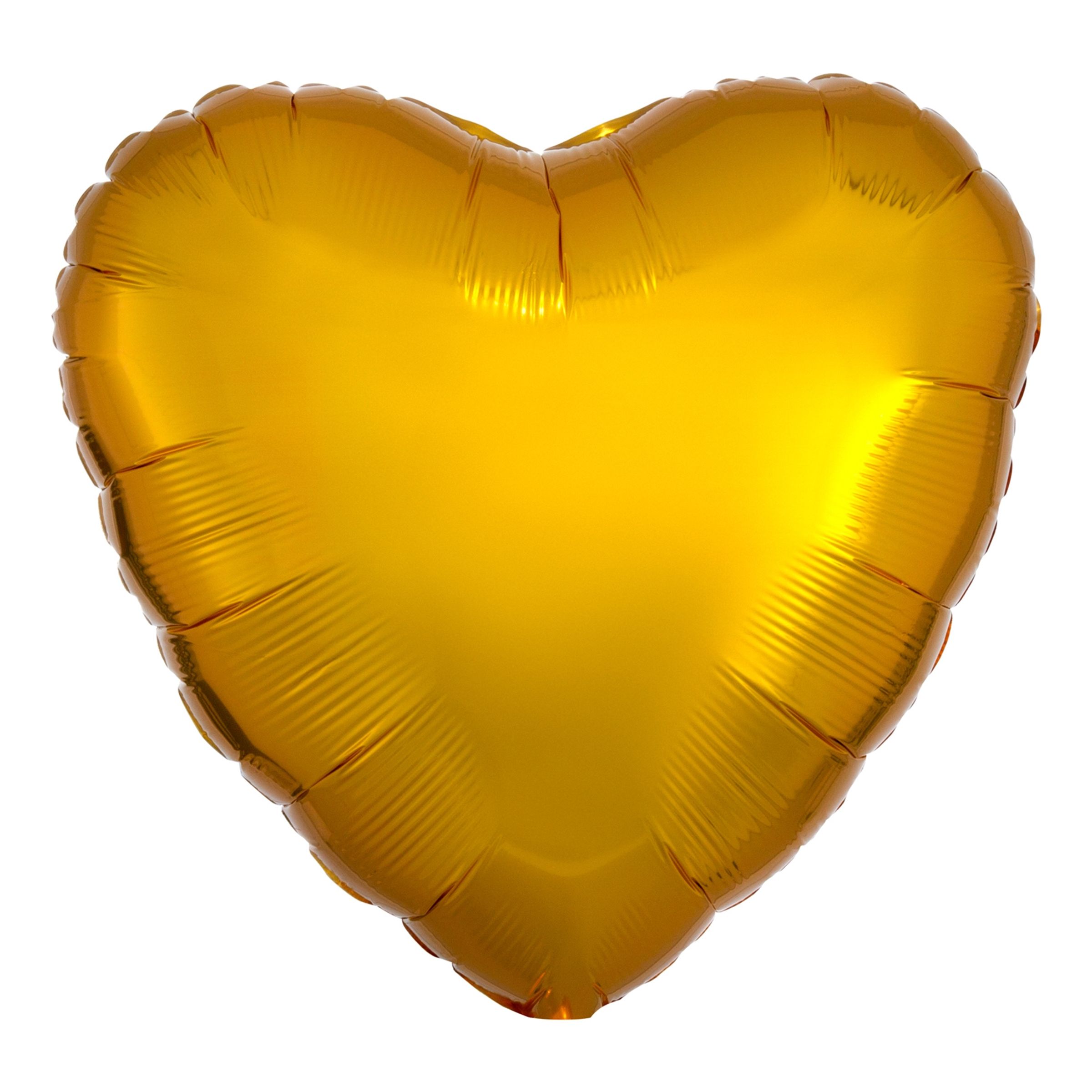 Folieballon Hjerte Metallic Guld