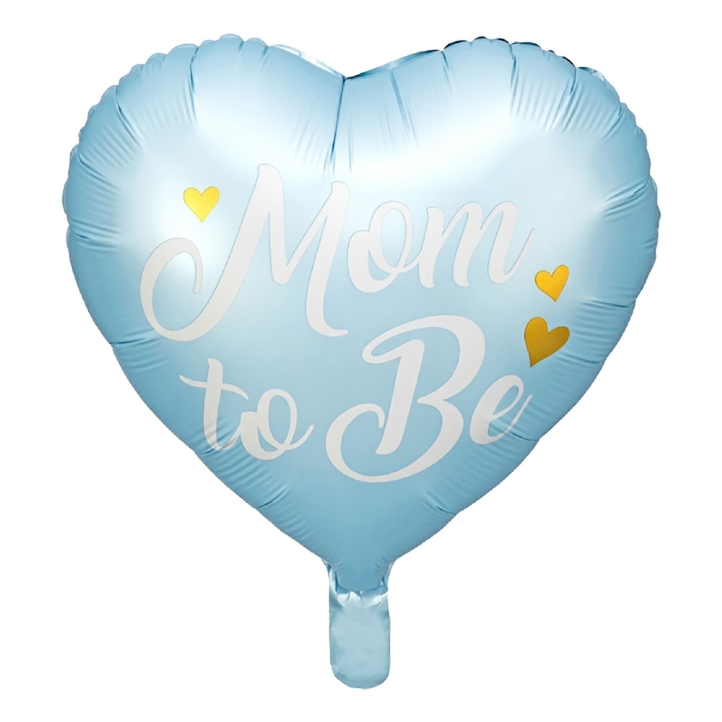 Folieballon Hjerte Mom to Be Blå