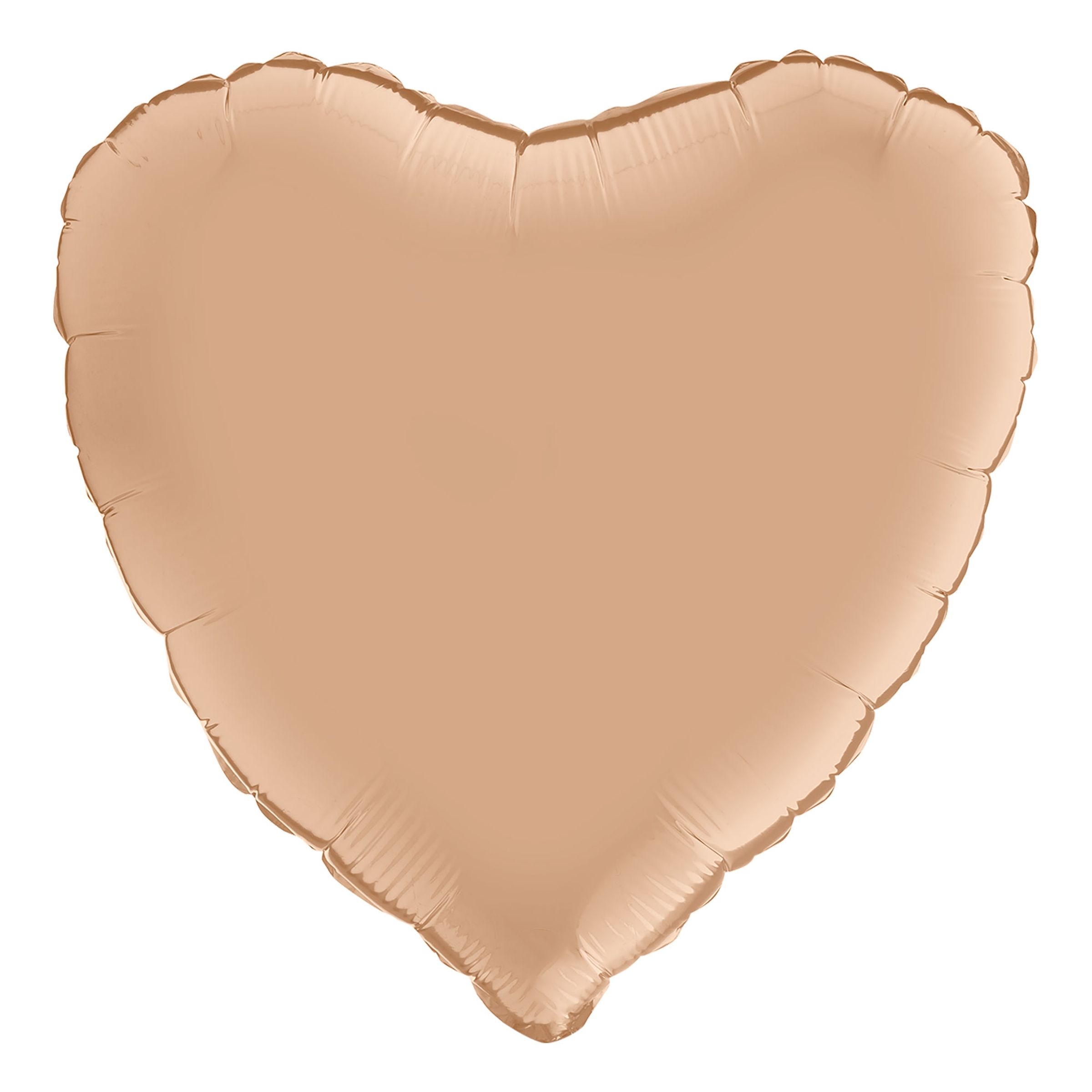 Folieballon Hjerte Satin Nude