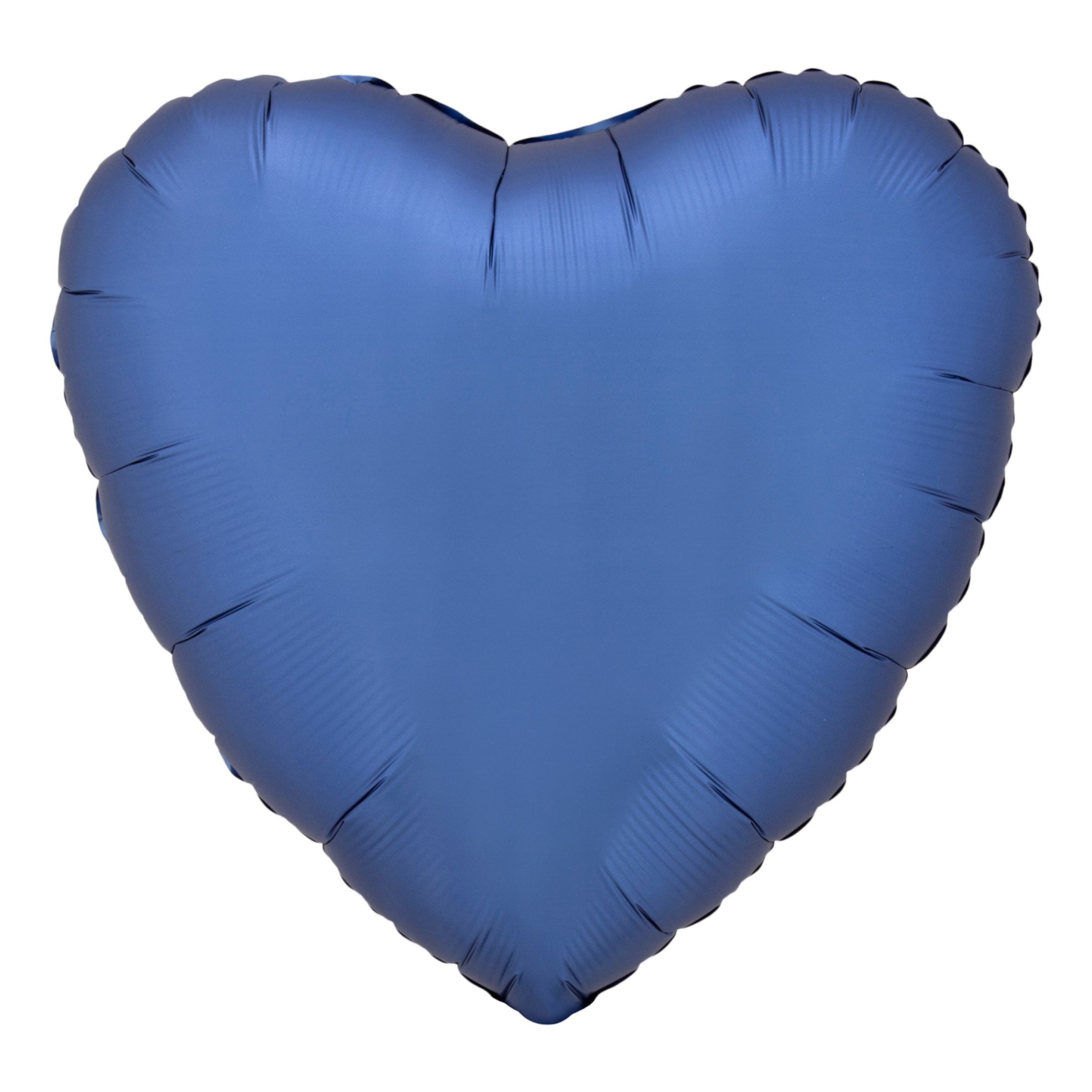 Folieballon Hjerte Silke Blå