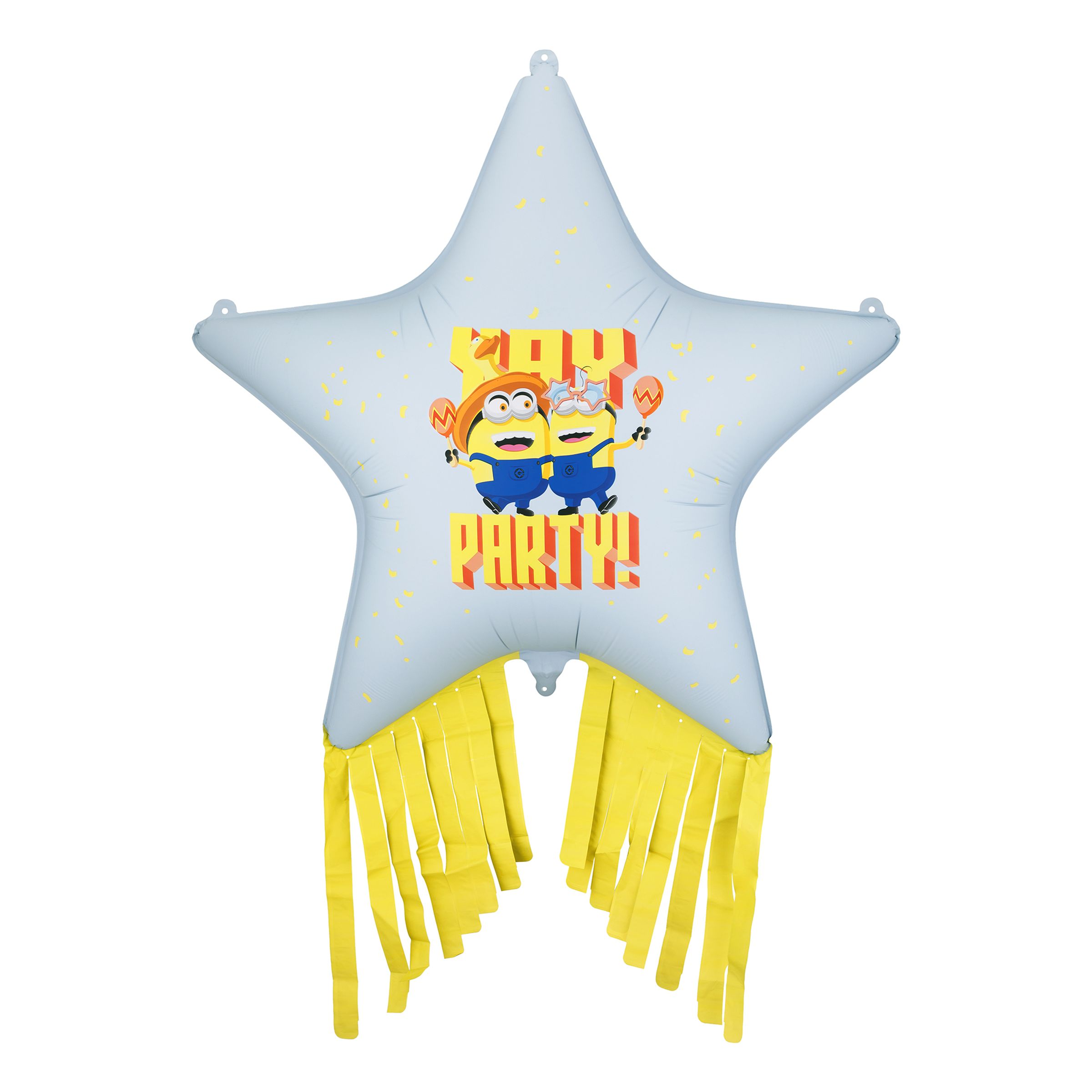 Folieballon Minions Stjerne med Tassles