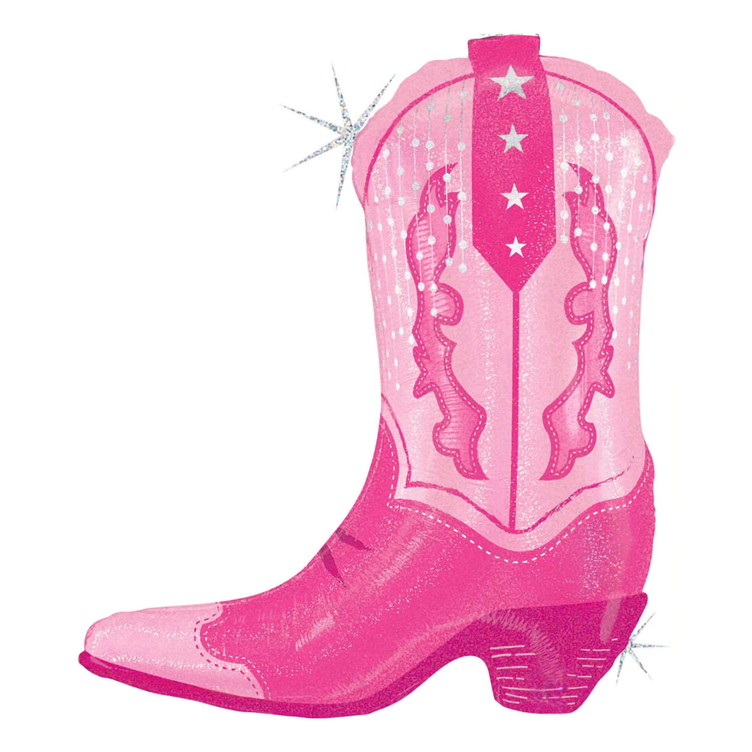 Folieballong Pink Cowgirl Boot | Hem - Festartiklar - Ballonger - Folieballonger | Pryloteket
