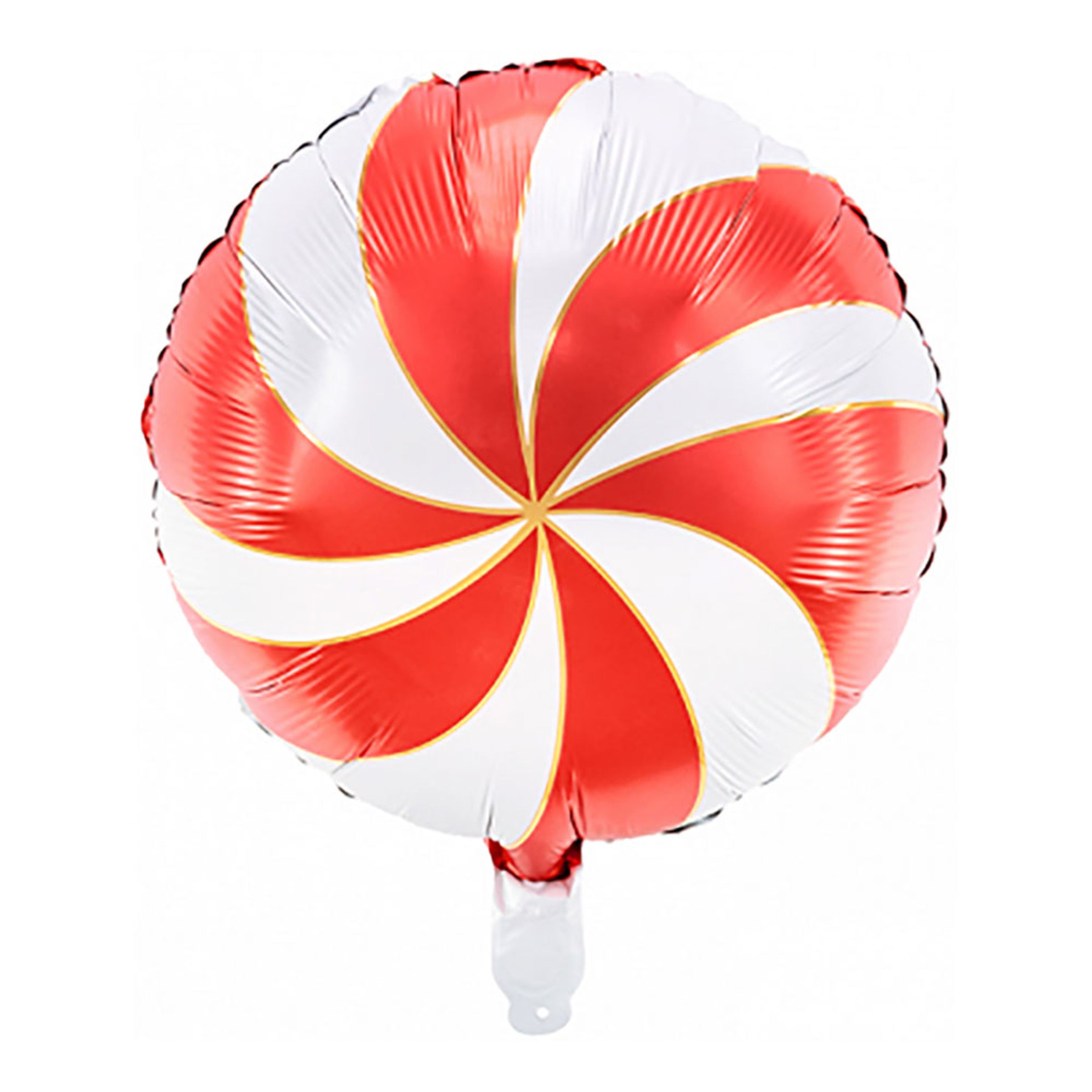Folieballong Polkagris Vit/Röd | Hem - Festartiklar - Ballonger - Folieballonger | Pryloteket