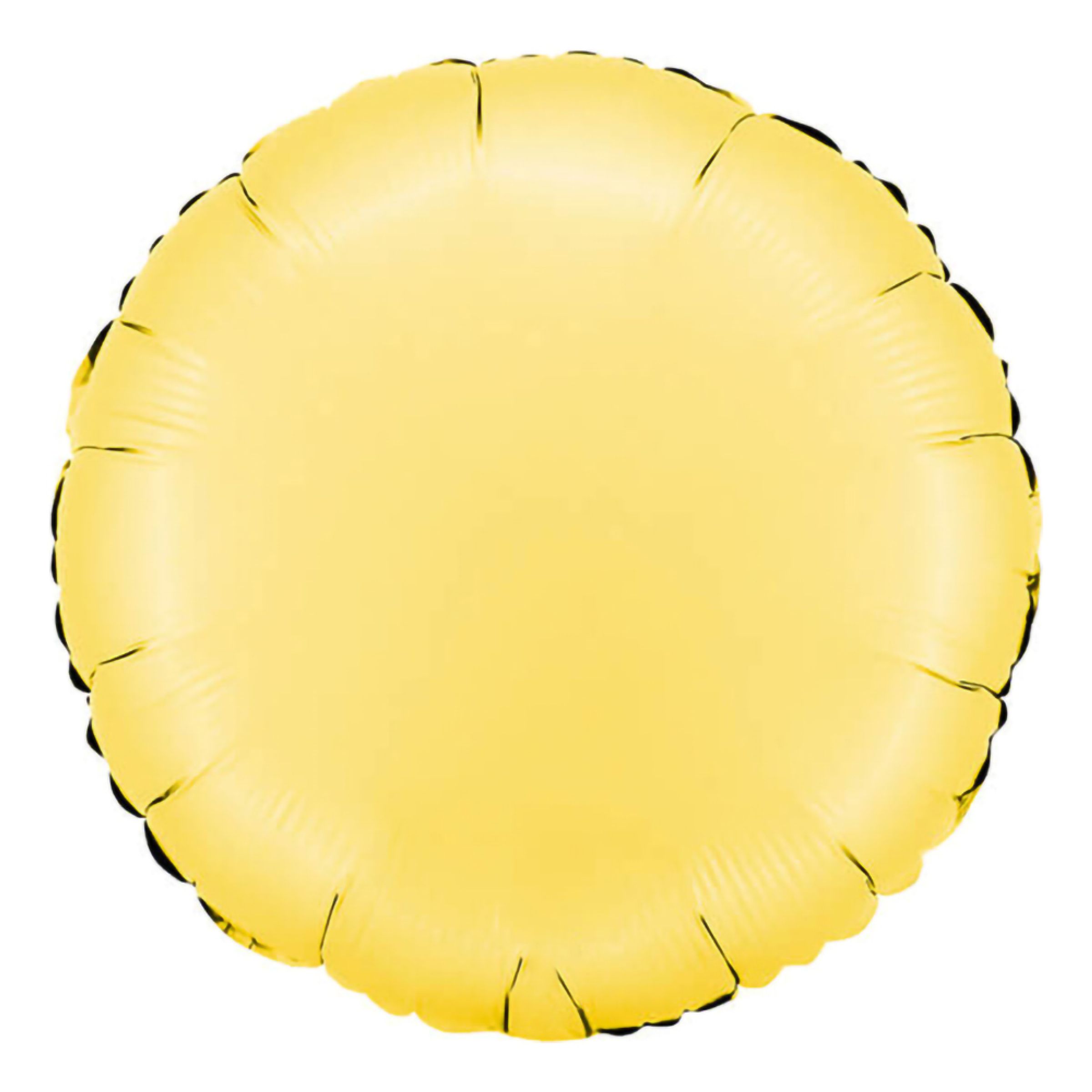 Folieballon Rund Satin Banana Yellow