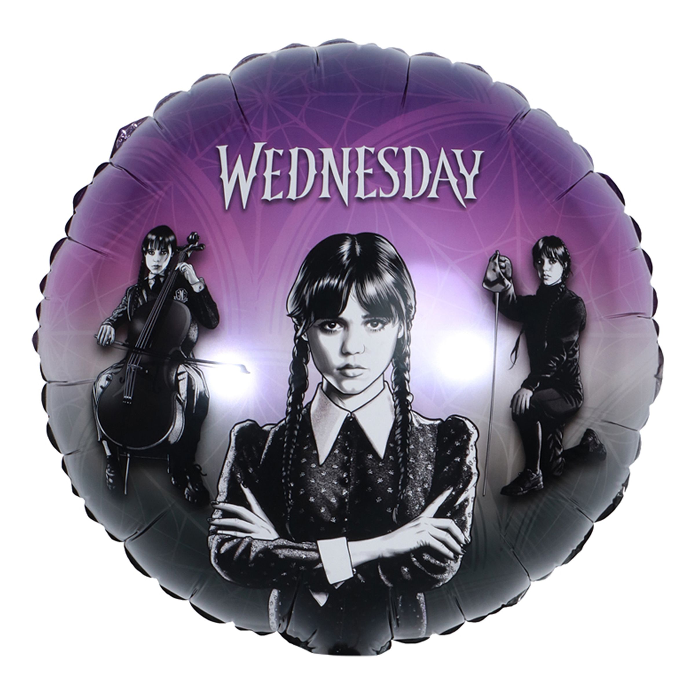 Folieballong Rund Wednesday | Hem - Festartiklar - Ballonger - Folieballonger | Pryloteket