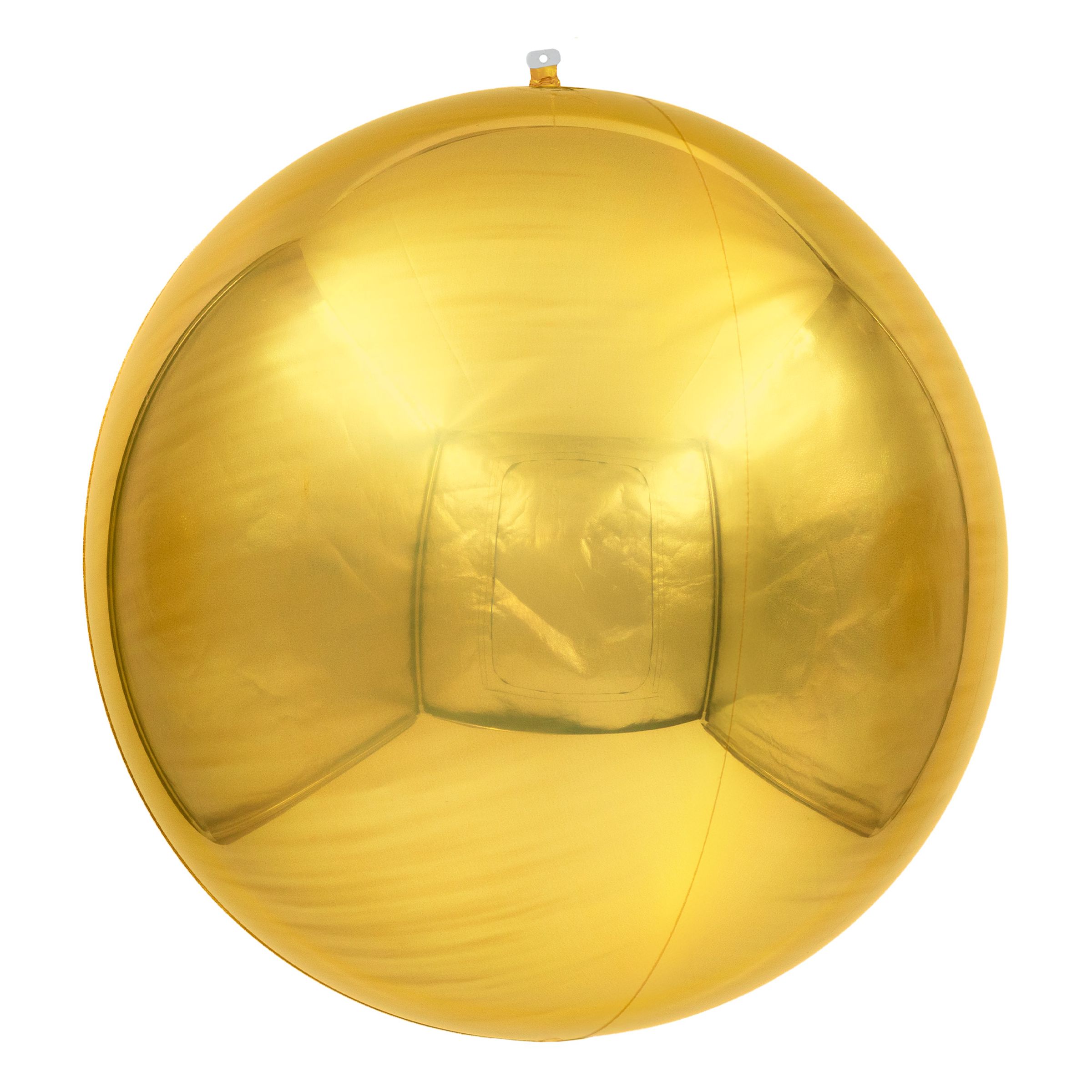 Folieballon Spejlkugle Guld 3-pak - 51 cm