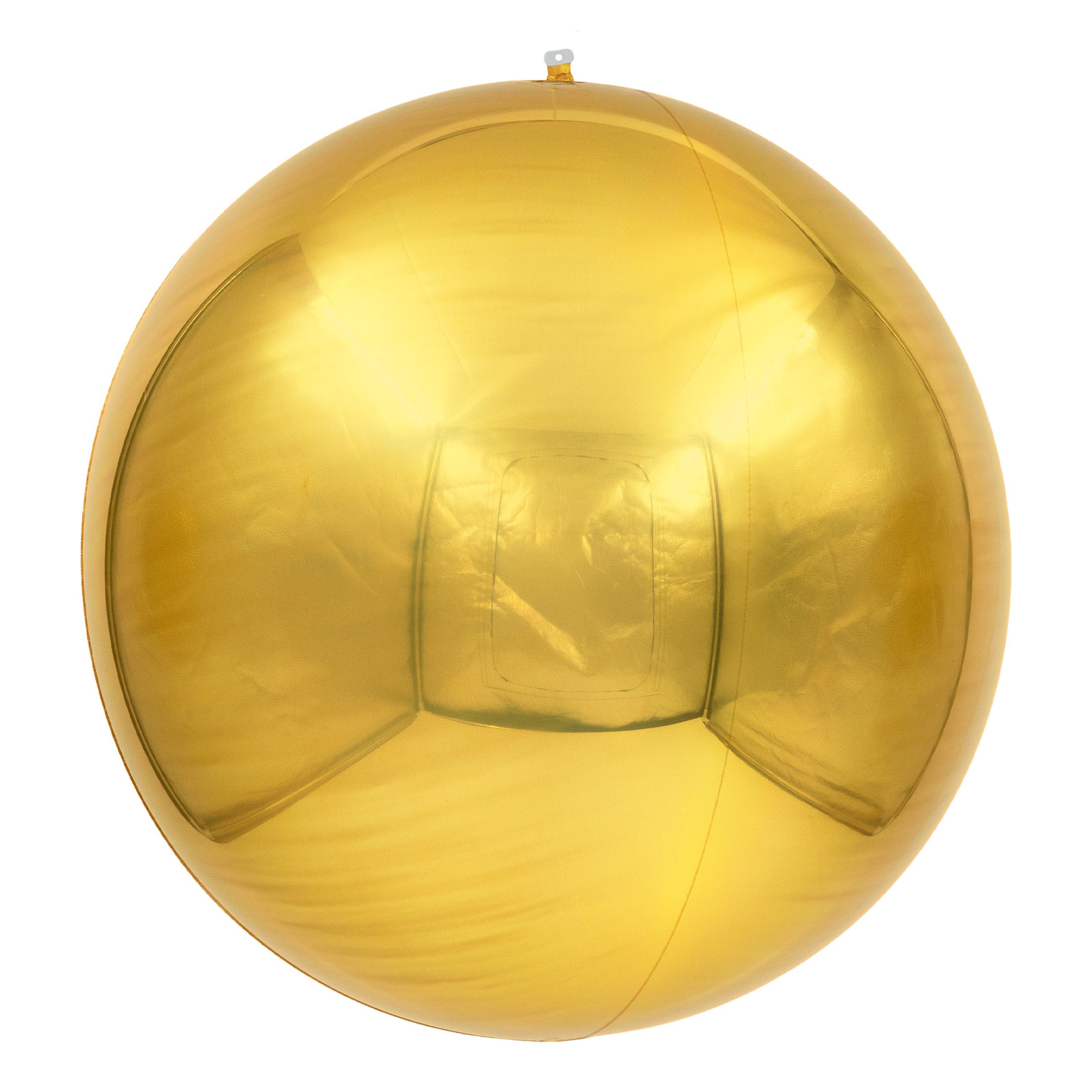 Folieballon Spejlkugle Guld 3-pak - 61 cm