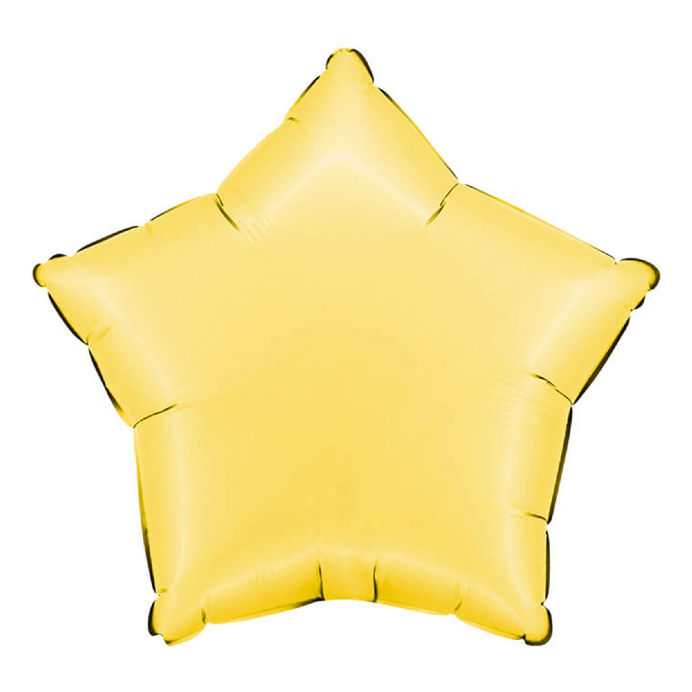 Folieballon Stjerne Satin Banana Yellow