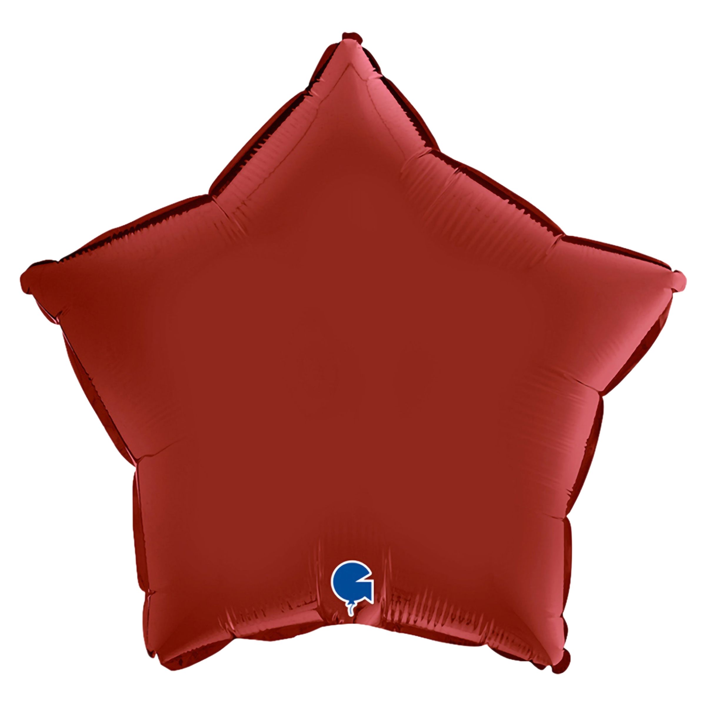 Folieballong Stjerne Sateng Rubin Red