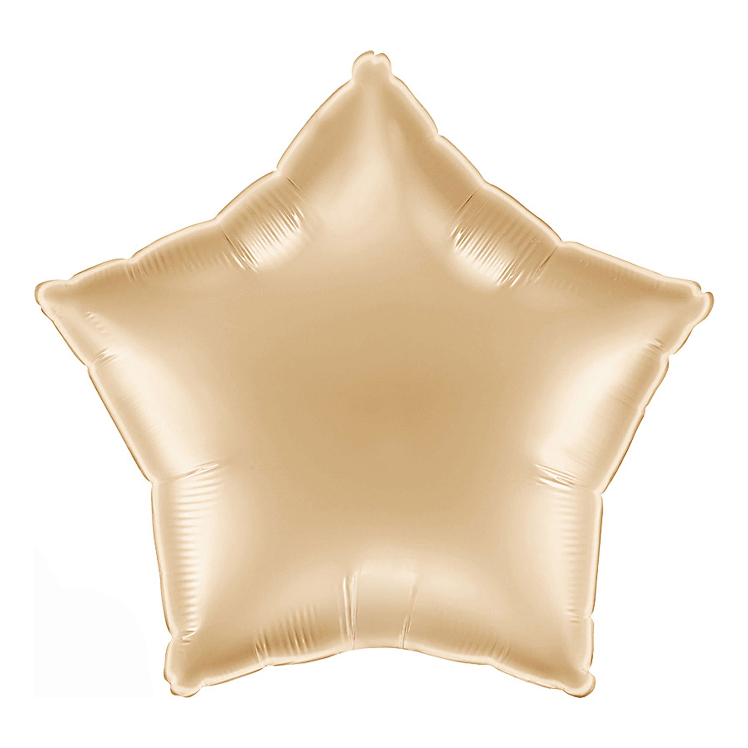 Folieballon Stjerne White Gold
