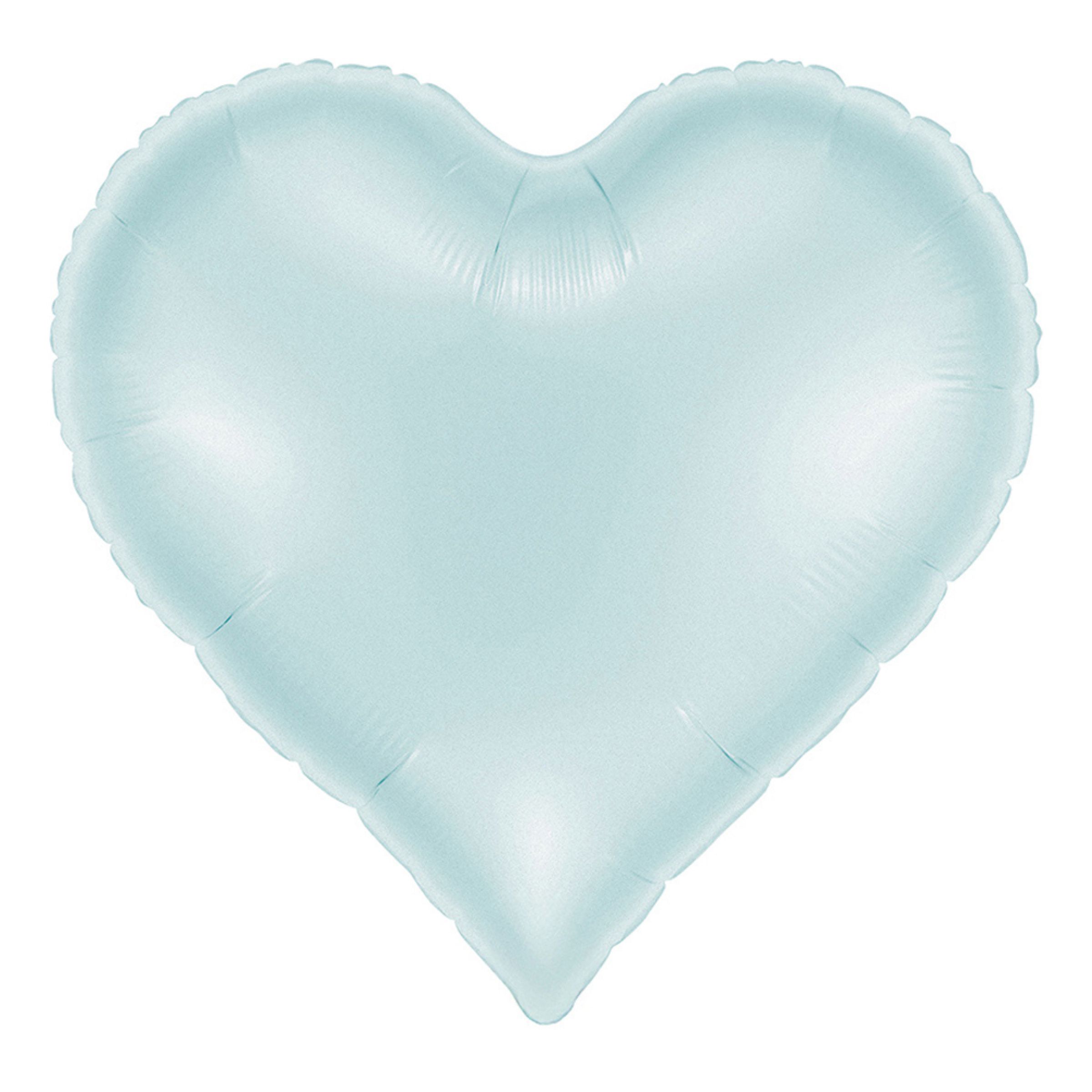 Folieballon Sweetie Heart Satin Pastelblå