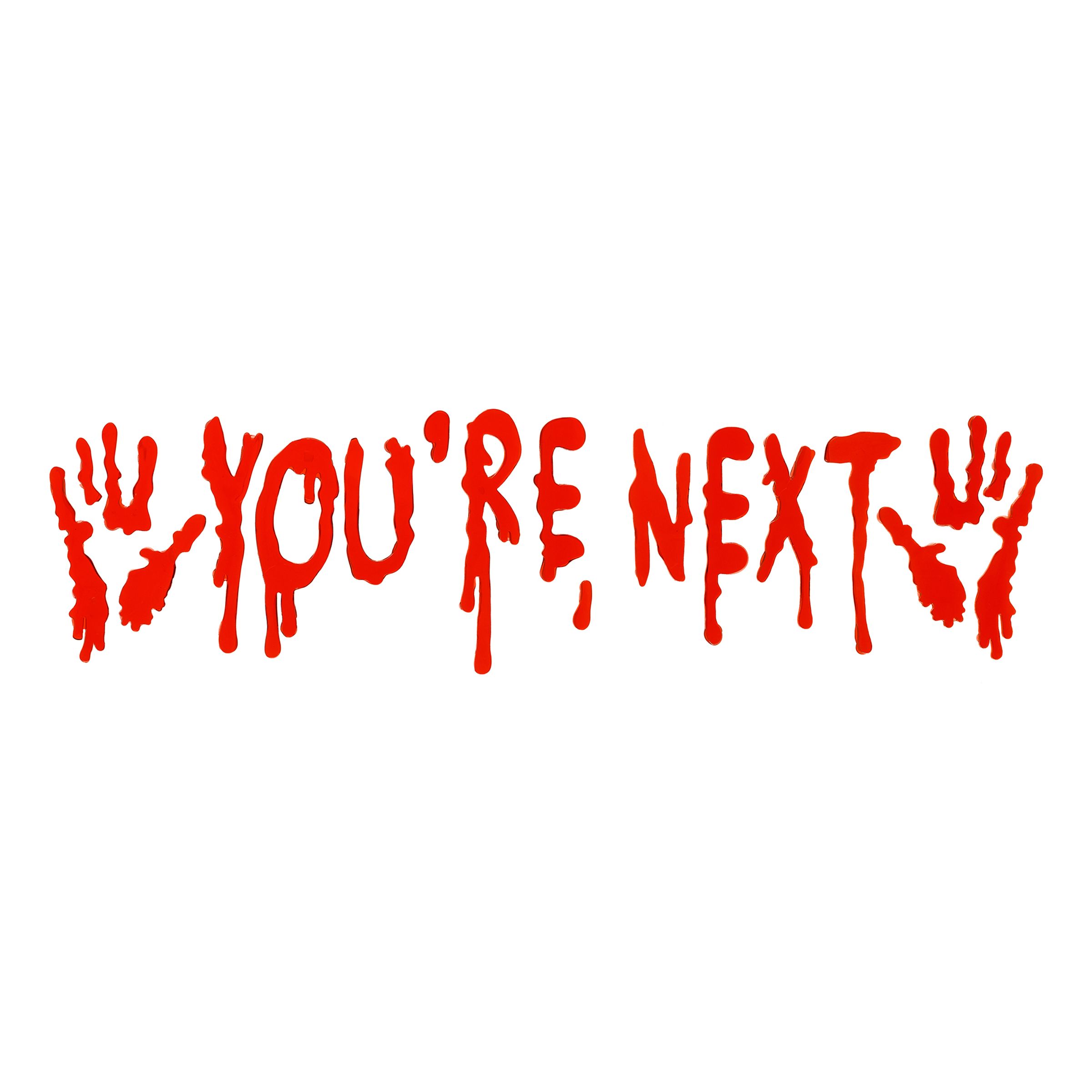Fönsterstickers Youre Next | Hem - Teman - Färger - Röd | Pryloteket