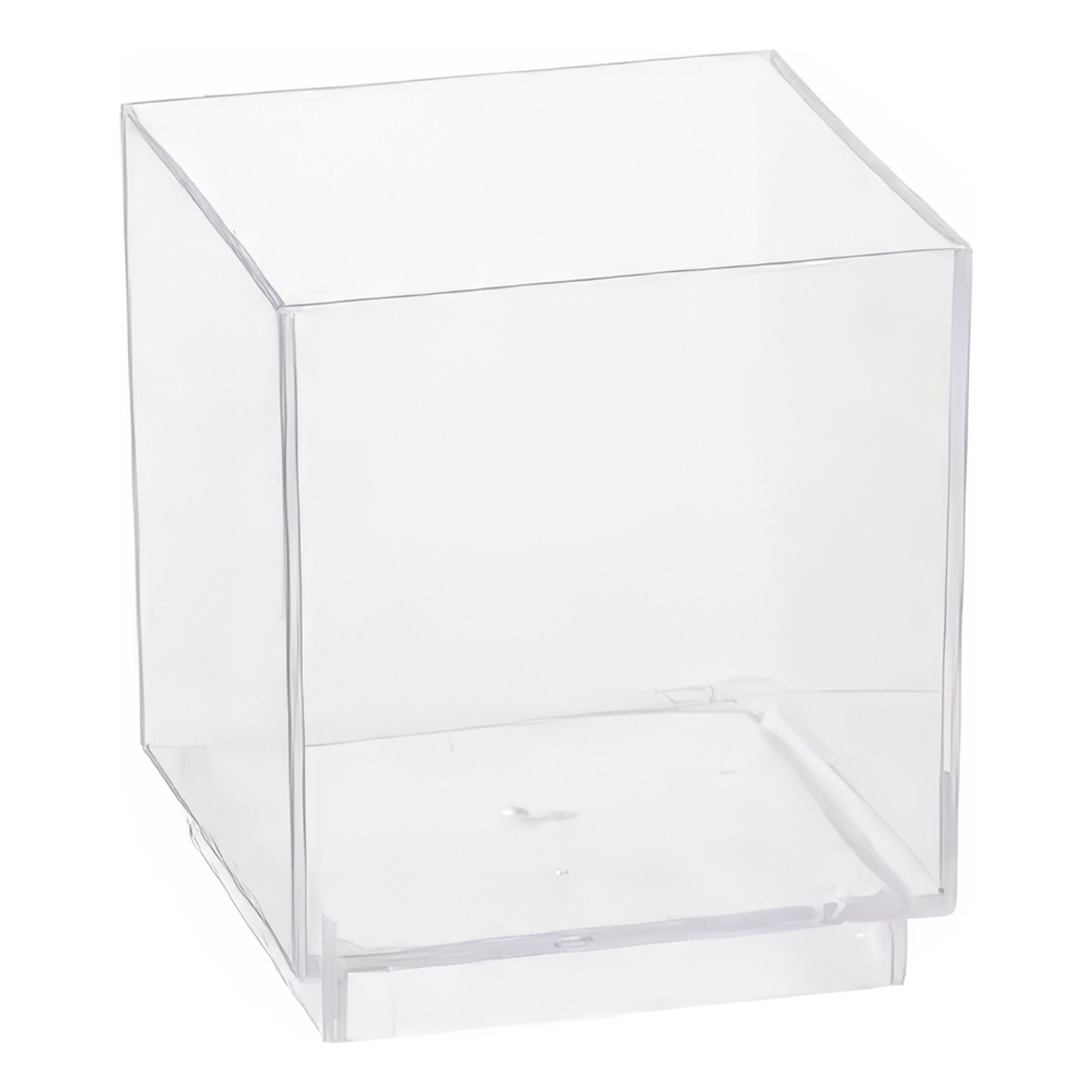 Fingerfood-forme Kubik Transparent - 30-pak