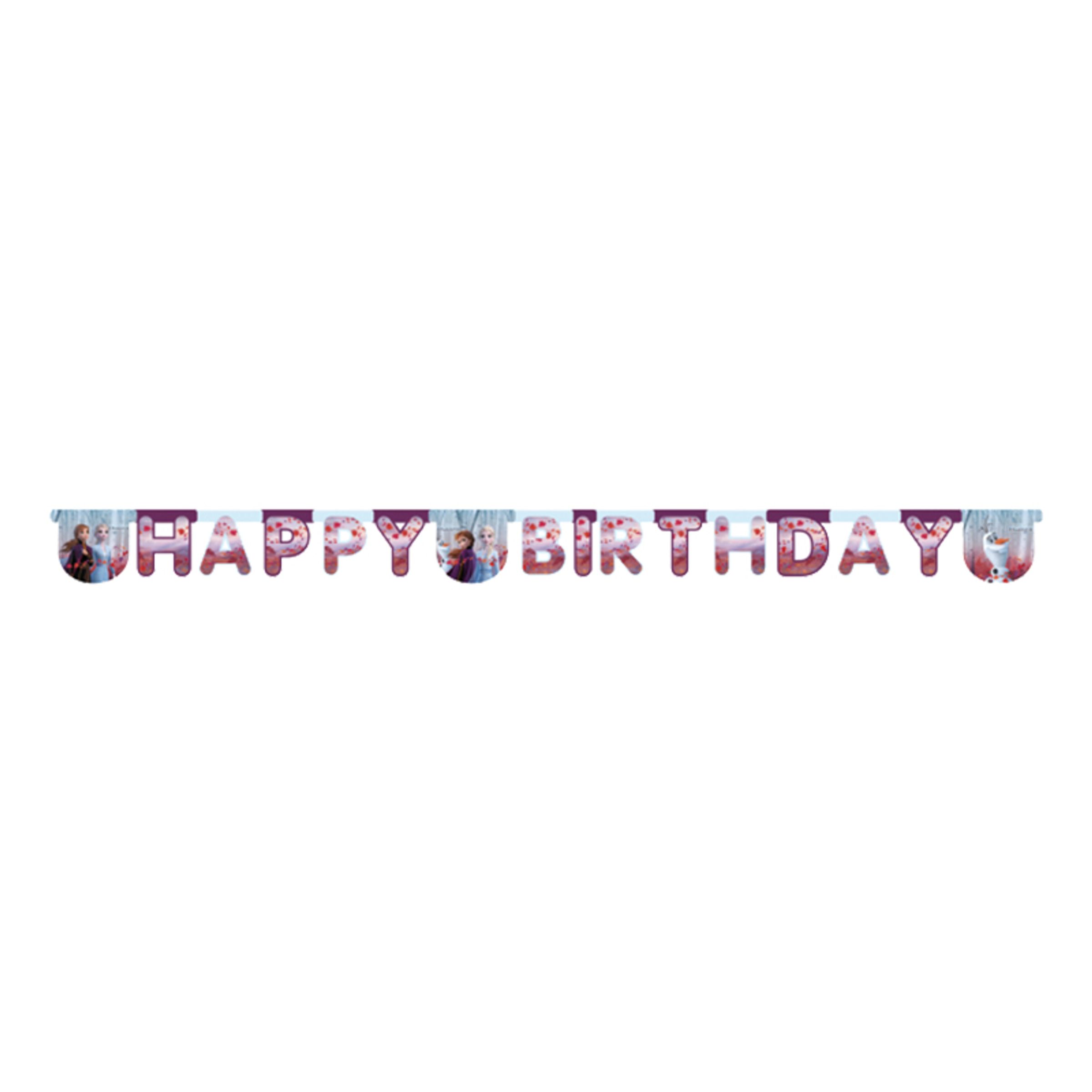 Frozen 2 Happy Birthday Banner