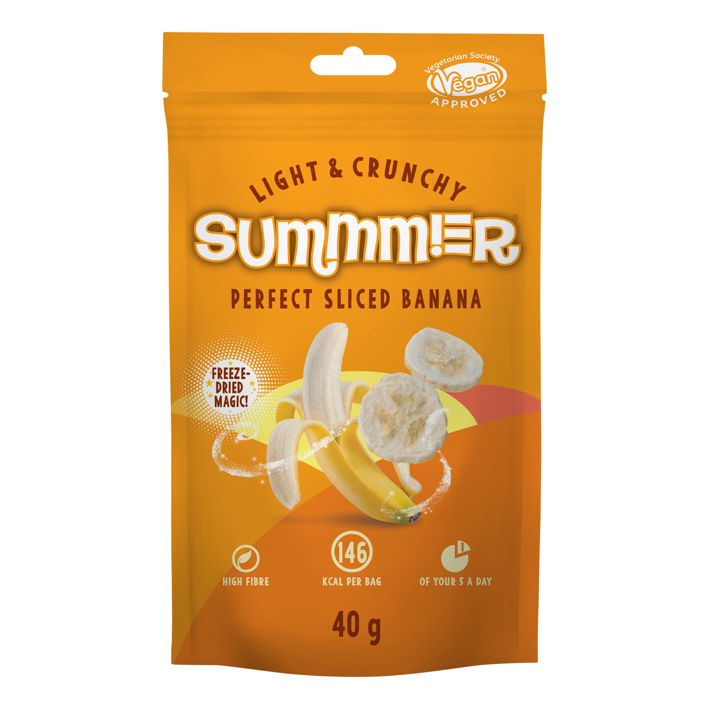 Frysetørret Frugt Banan - 40 g