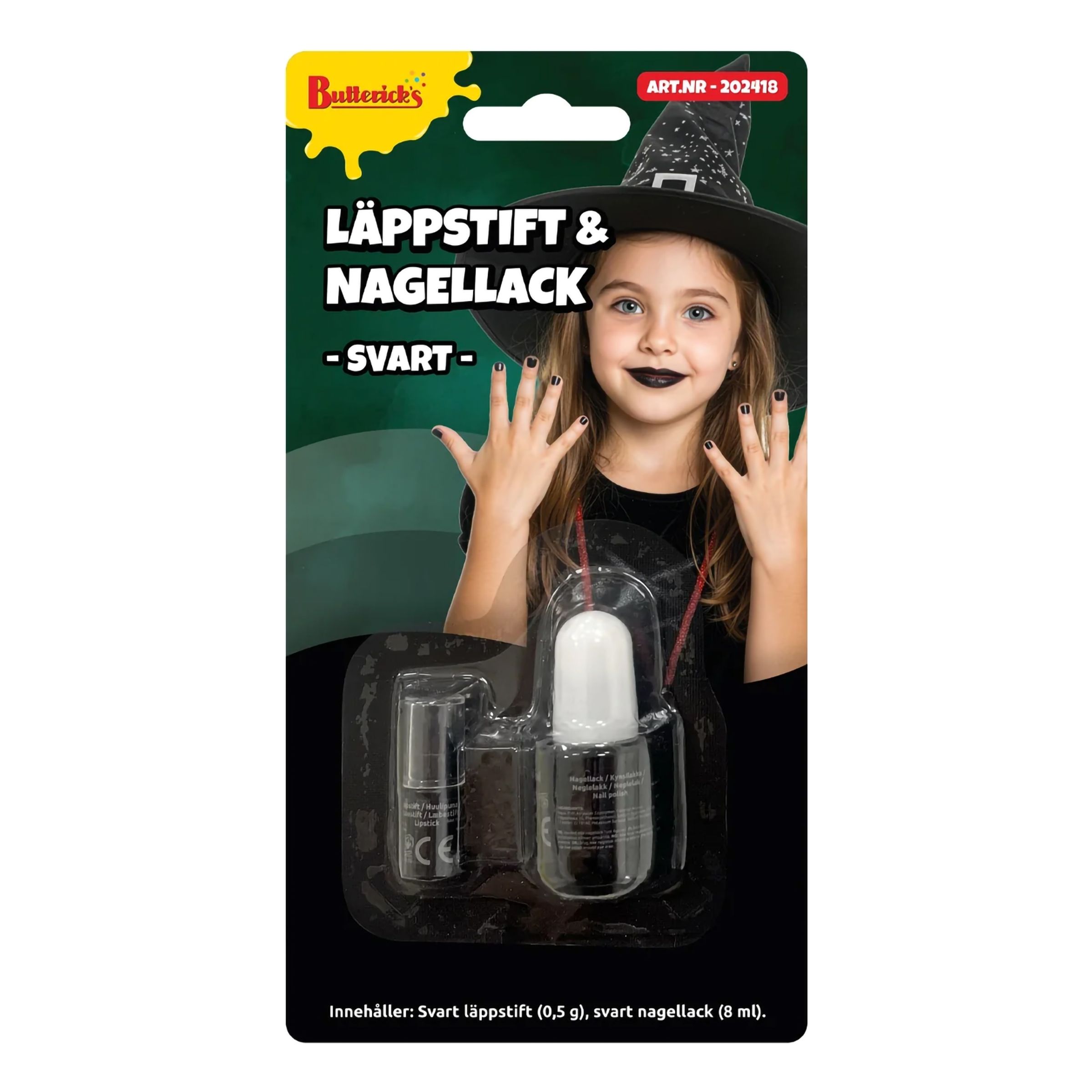 Læbestift & Neglelak Sort