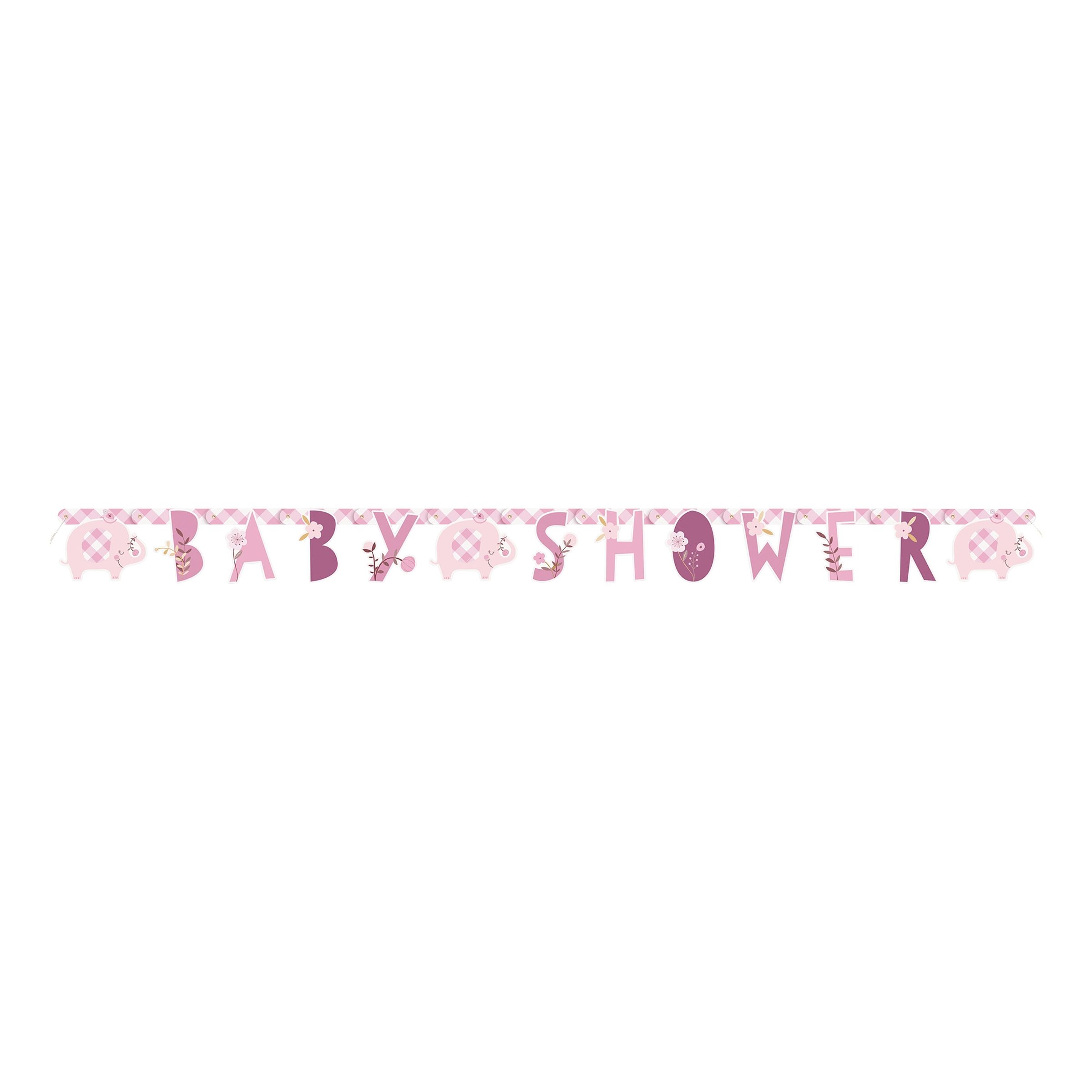 Guirlande Baby Shower Lyserød