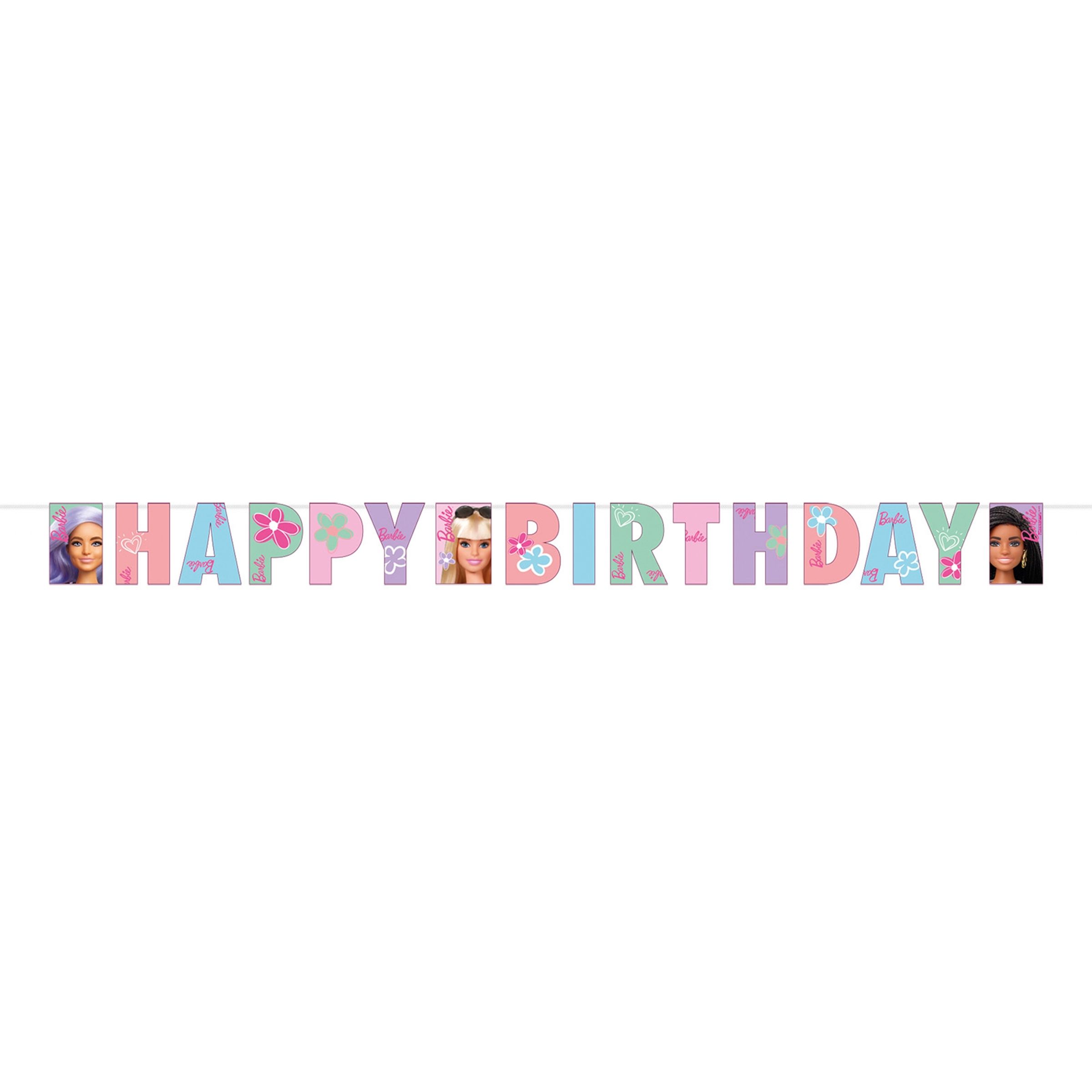Girlang Barbie Happy Birthday | Hem - Festartiklar - Festdekoration - Girlanger | Pryloteket