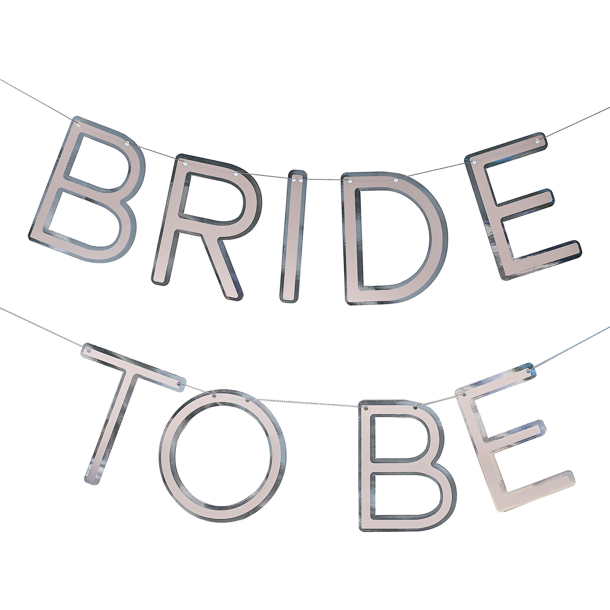 Girlang Bride to Be Silver | Hem - Festartiklar - Festdekoration - Girlanger | Pryloteket