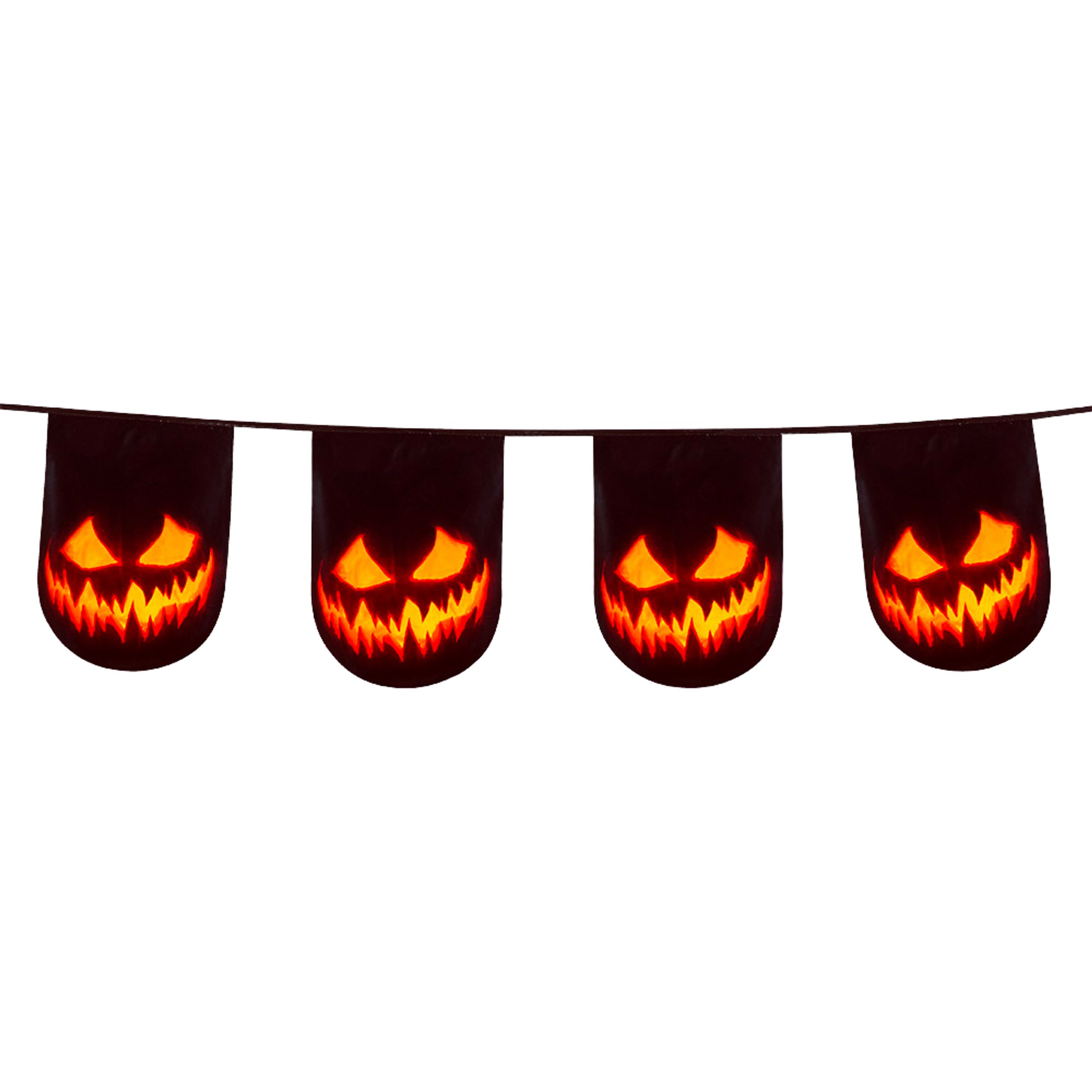 Girlang Creepy Pumpkin | Hem - Festartiklar - Festdekoration - Girlanger | Pryloteket